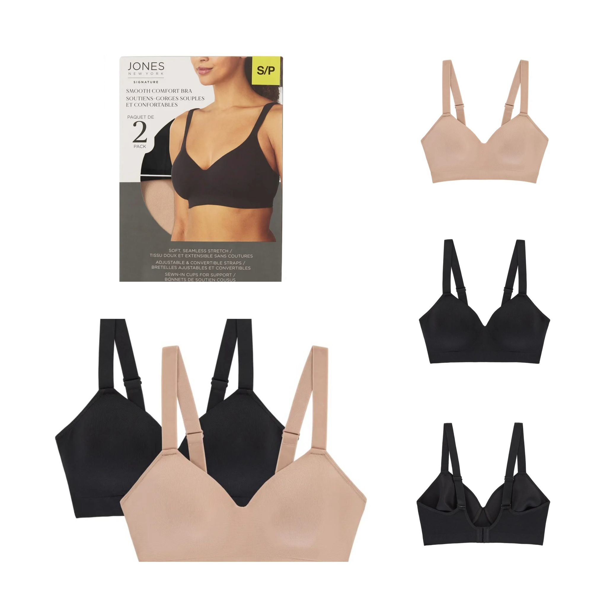 加拿大直送-Jones New York 無縫bralette (一套2件)