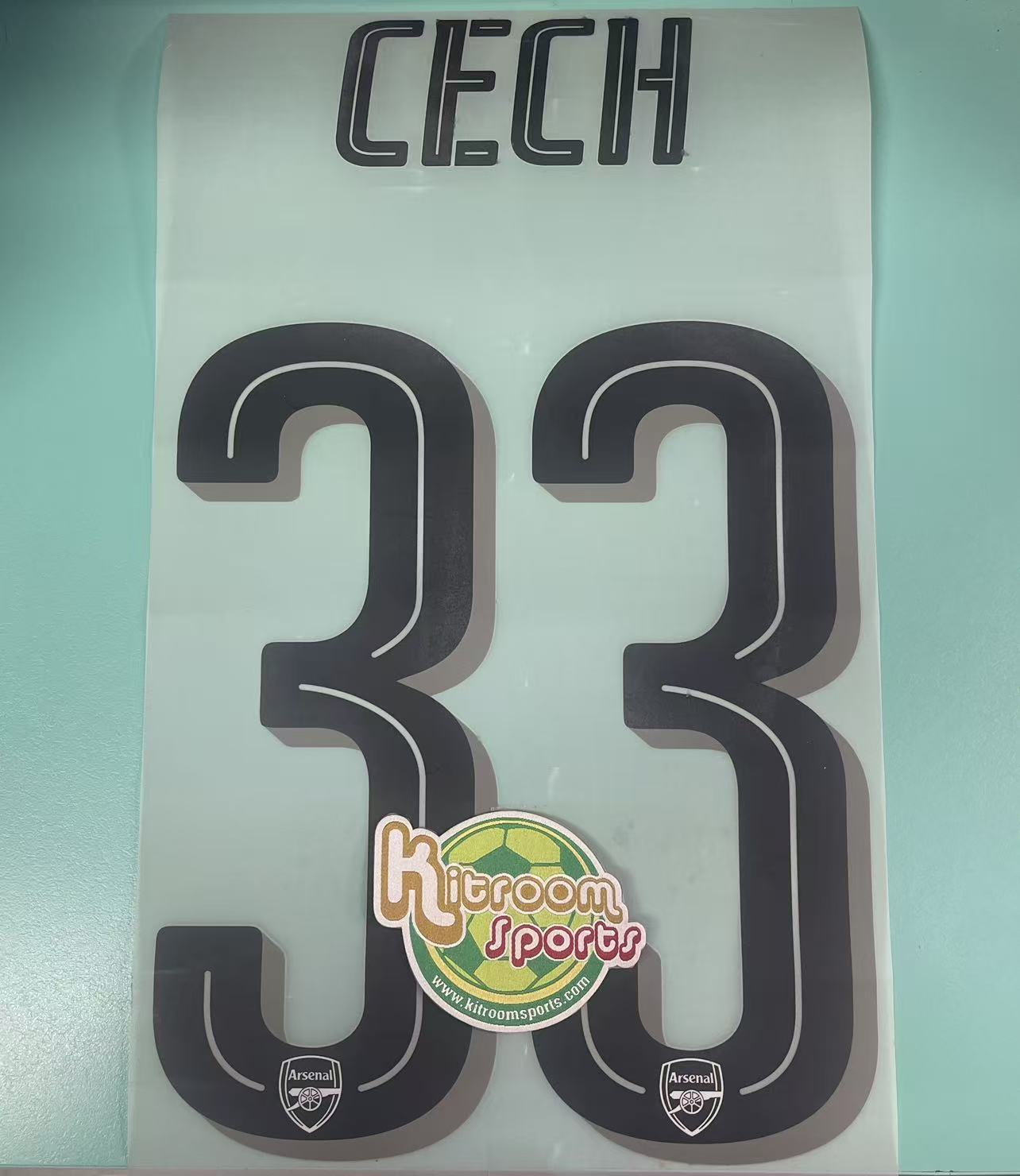2017-18 Arsenal GK UCL Nameset #33 CECH