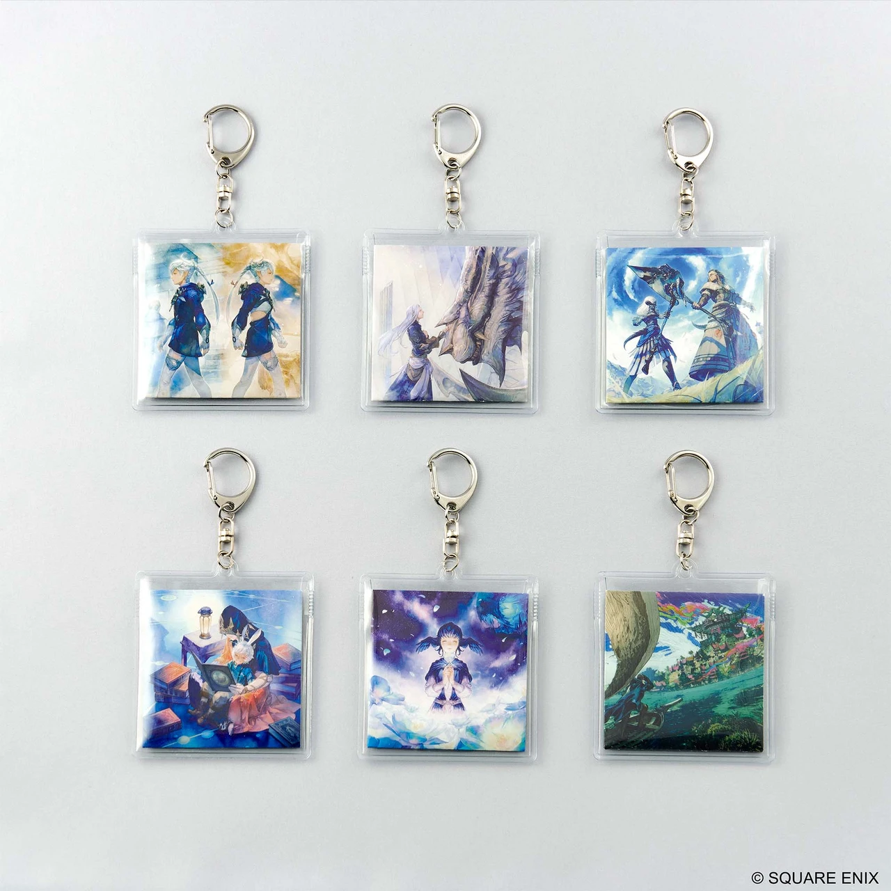 Final Fantasy XIV Music Collection Keychain Vinyl Series Vol.1&2 BOX (6pcs)