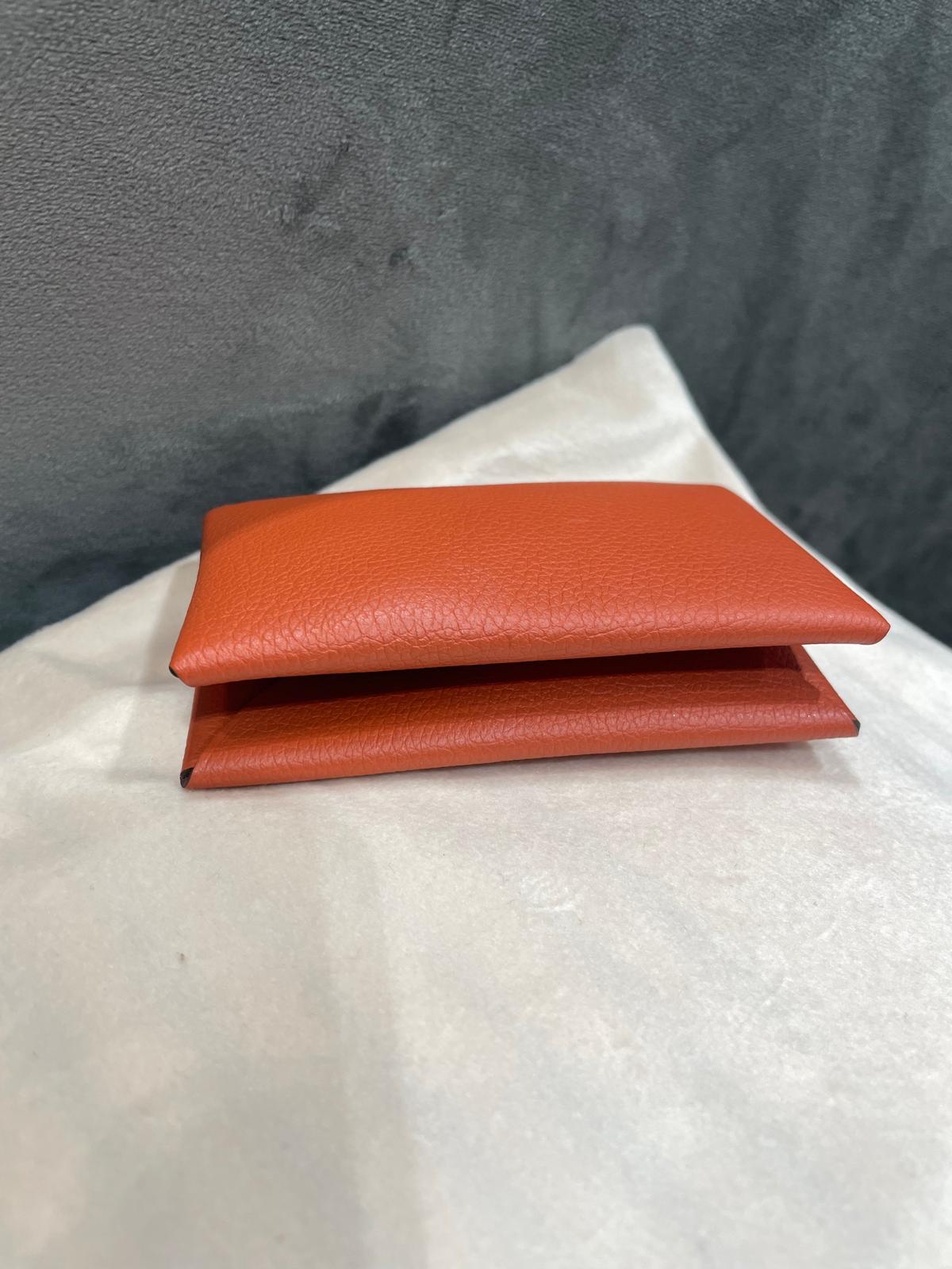 Hermes calvi card holder ,100%Authentic,98%new
