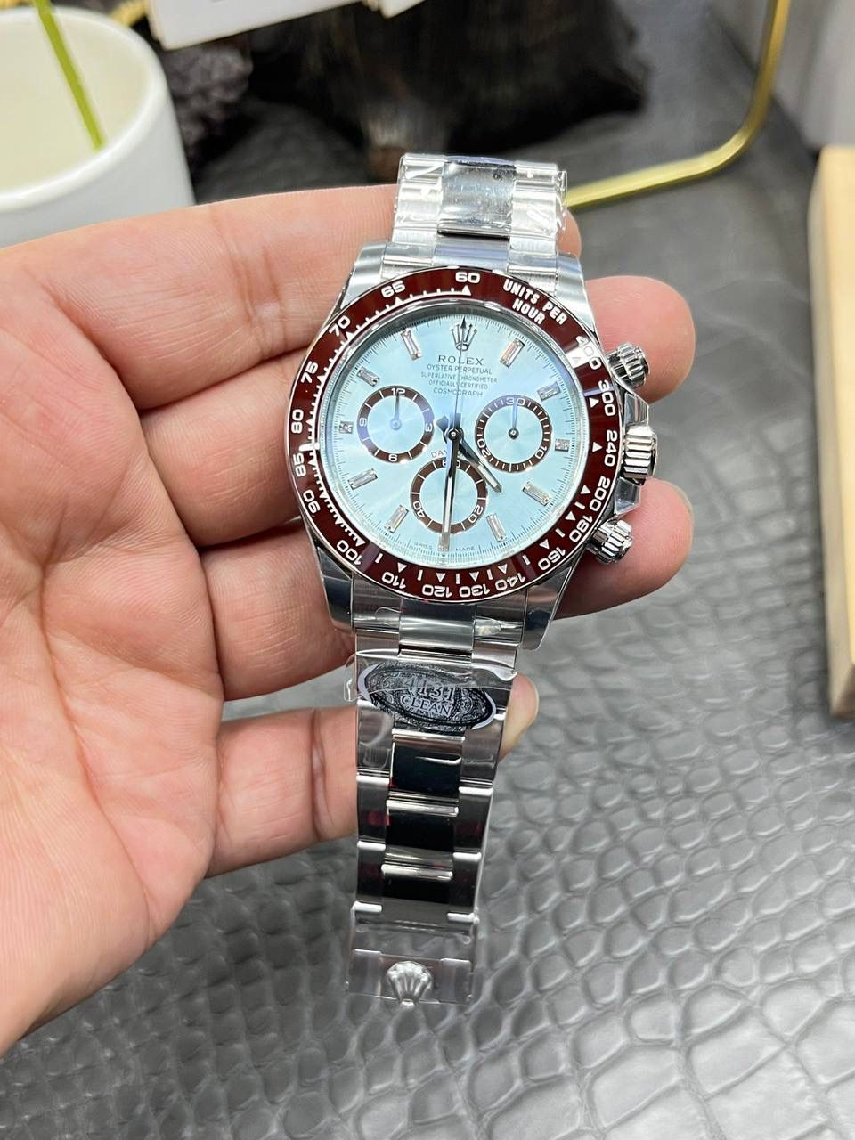 劳力士迪通拿系列冰蓝迪/40mm莫桑钻字面/4131丹东全自动机械透底机芯🌟