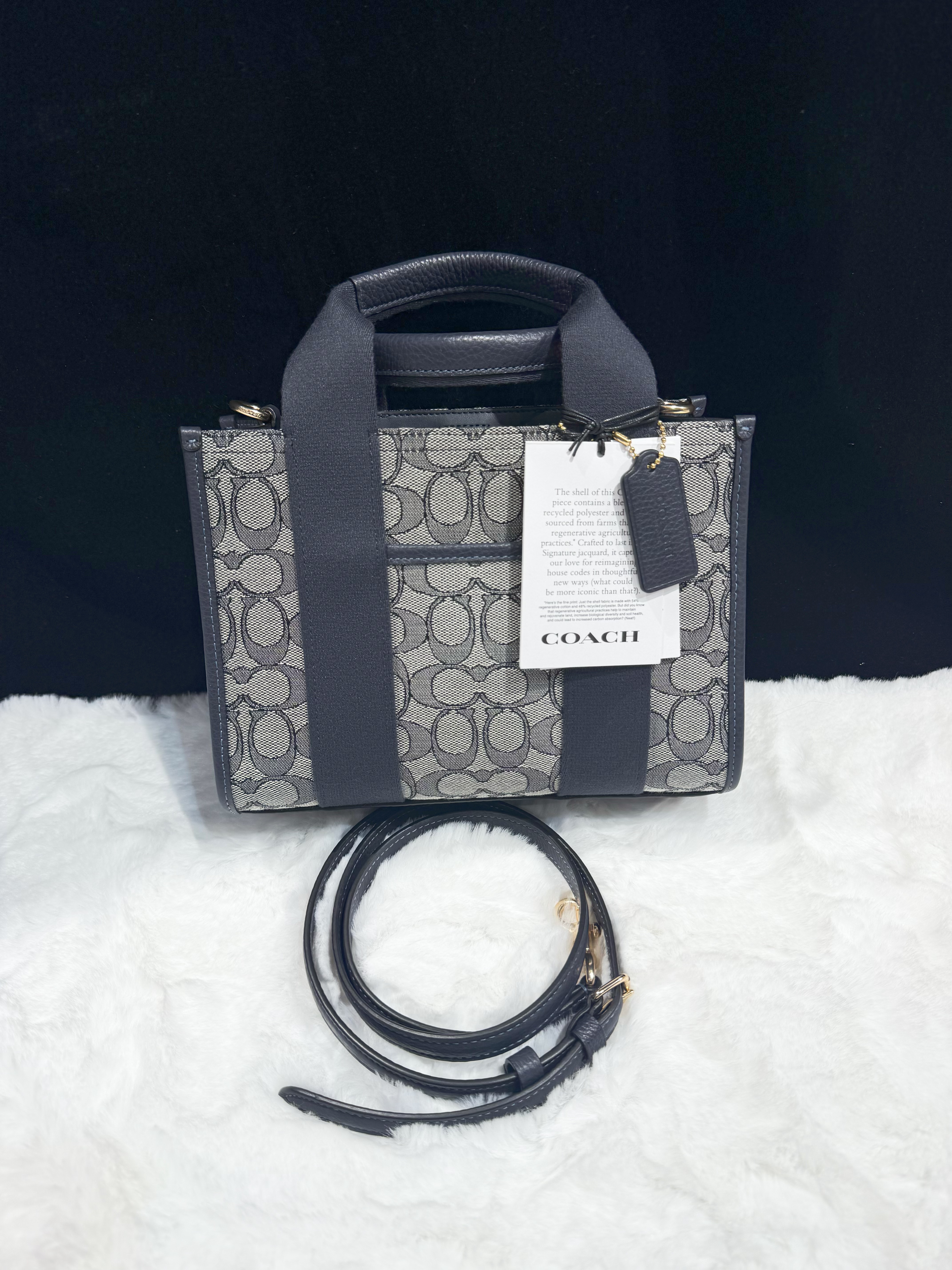 Coach Smith tote canvas/navy/m