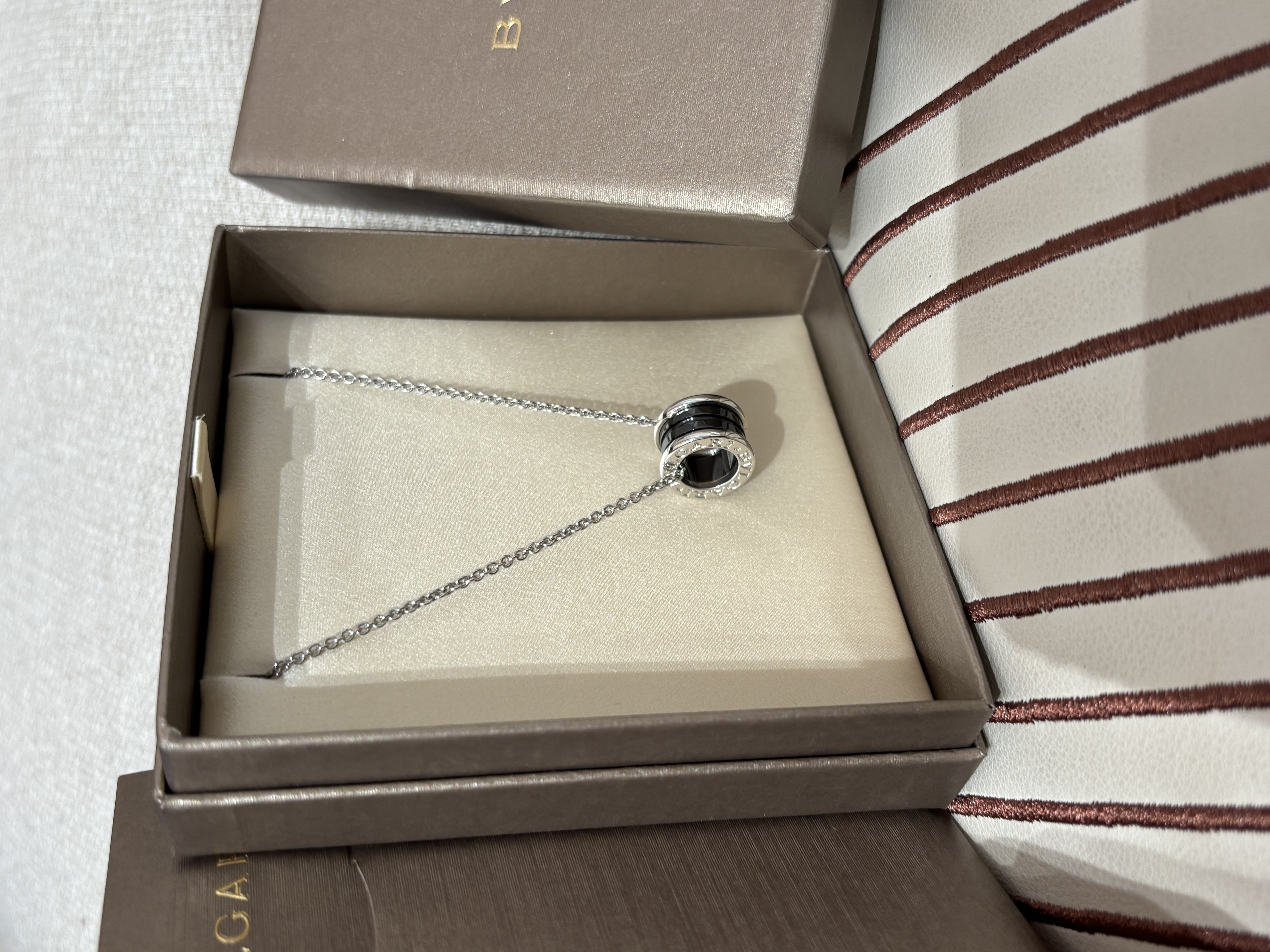 BULGARI 925 Silver Save The Children Necklace純銀頸鏈100%Authentic ,98% new ✅ certificate✅box 