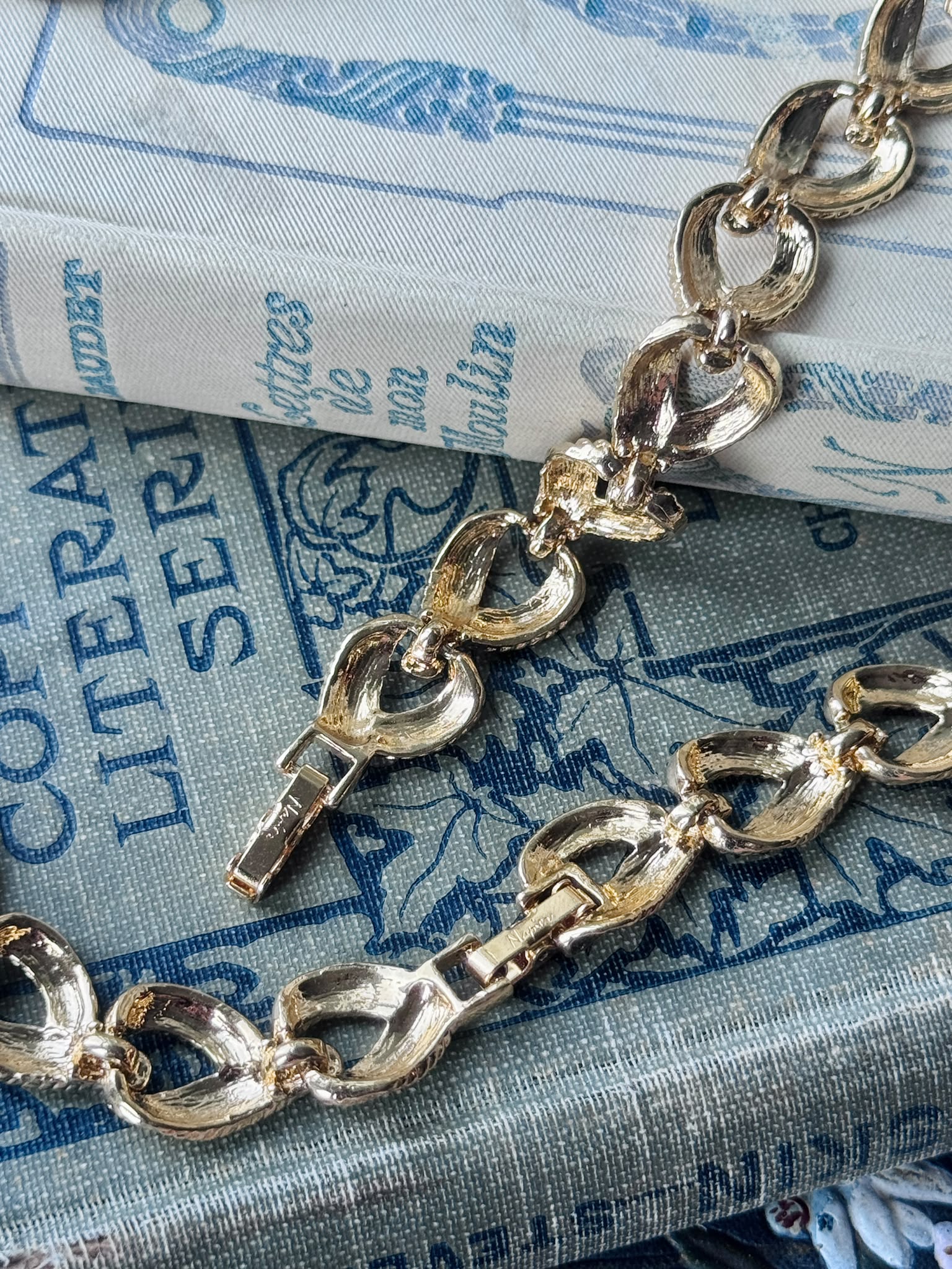 Vintage Napier "Heart Knot"  Necklace and Bracelet Set (MT2611)