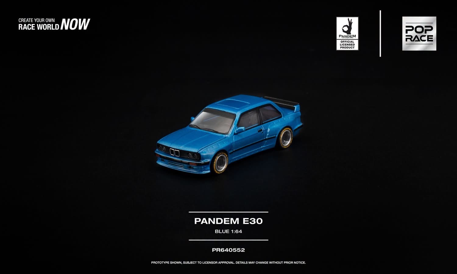 （預訂 Pre Order) POPRACE ( PR640552 ) PANDEM E30 BLUE