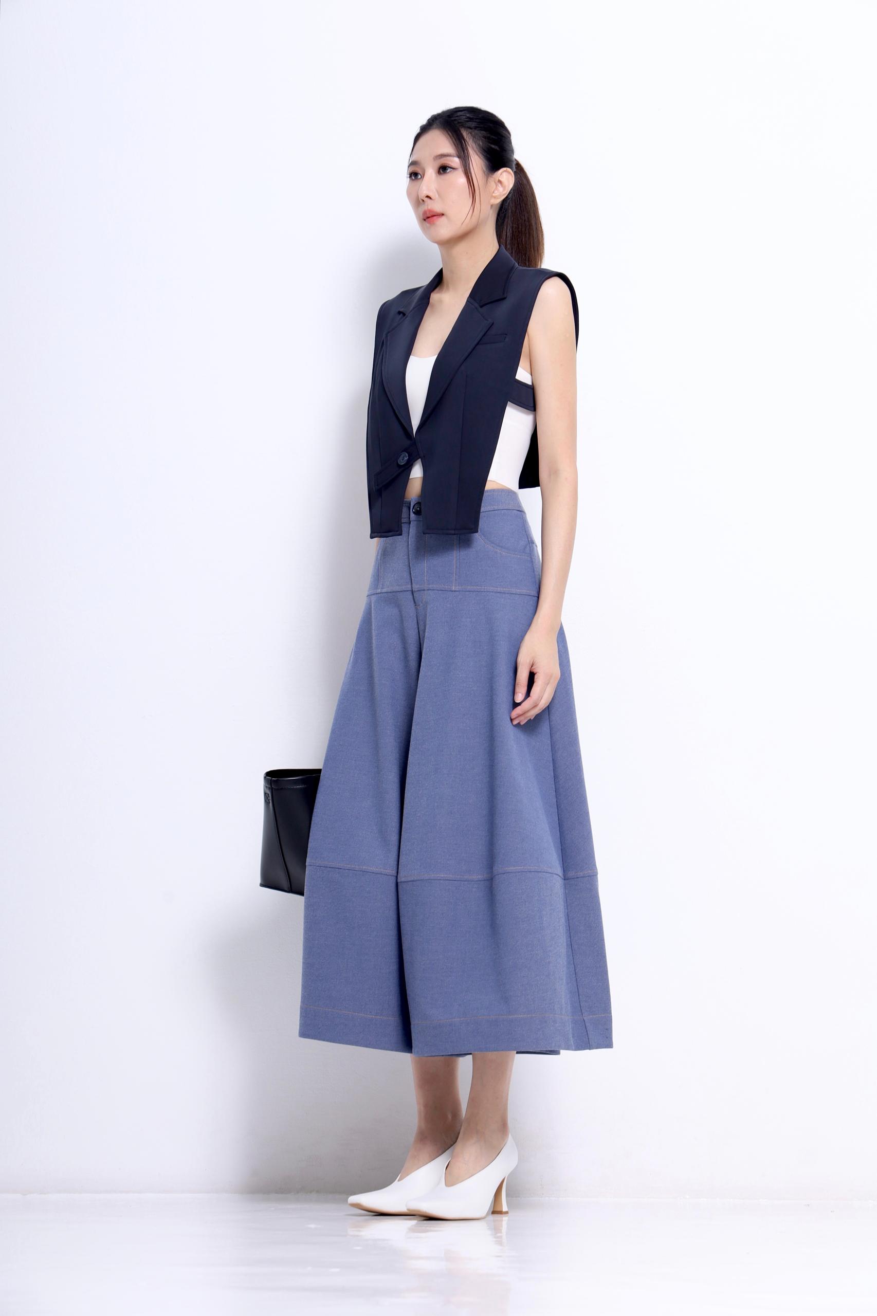 P584 Avery Wide-Leg Palazzo Pants