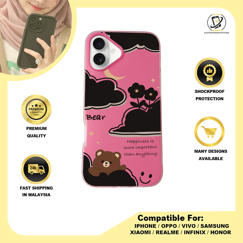 JELLY CASE PHONE FOR IPHONE - DESIGN BEAR D