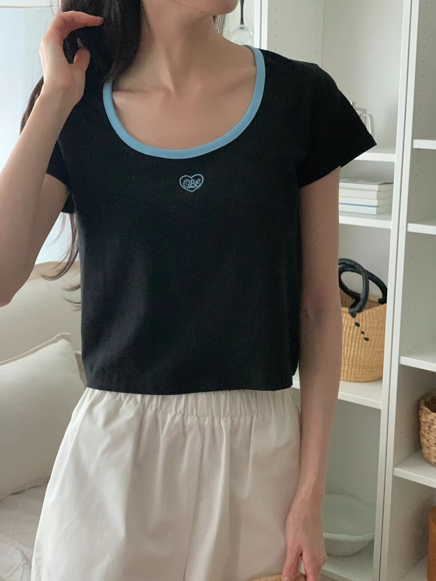 🇰🇷拼邊色字母T (灰色)