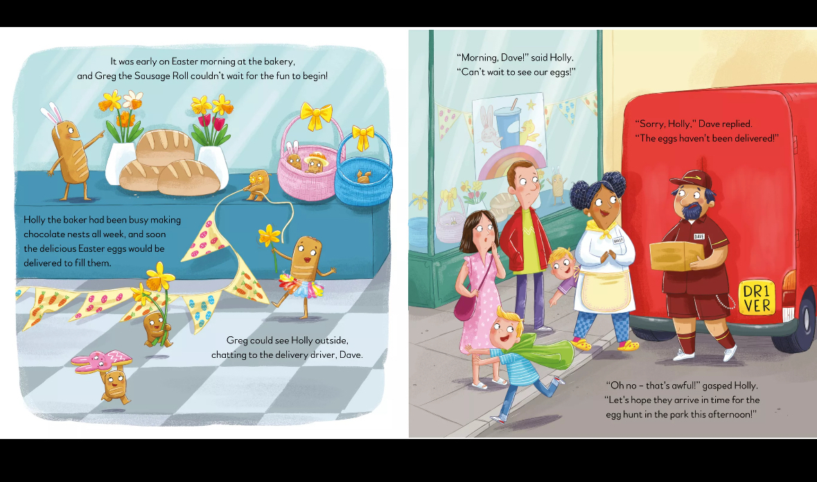 Greg GREG SAUSAGE EGG-CELLENT ROLL EASTER ADVENTURE ou aloud ‹ GREG "AUSAGE ROLL THE PERFECT PRESENT GREG SAUSAGE THE WORLD'S ROLL FUNNIEST UNICORN Noa tselling Series GREG SAUSAGE SANTA'S ROLL LITTLE HELPER h-out-loues GREG SAUSAGE ROLL WISH YOU WERE HERE Thank you Girag and Girial Tanutk maly DOES asle ou true woll Lou fron Easter Burn nap