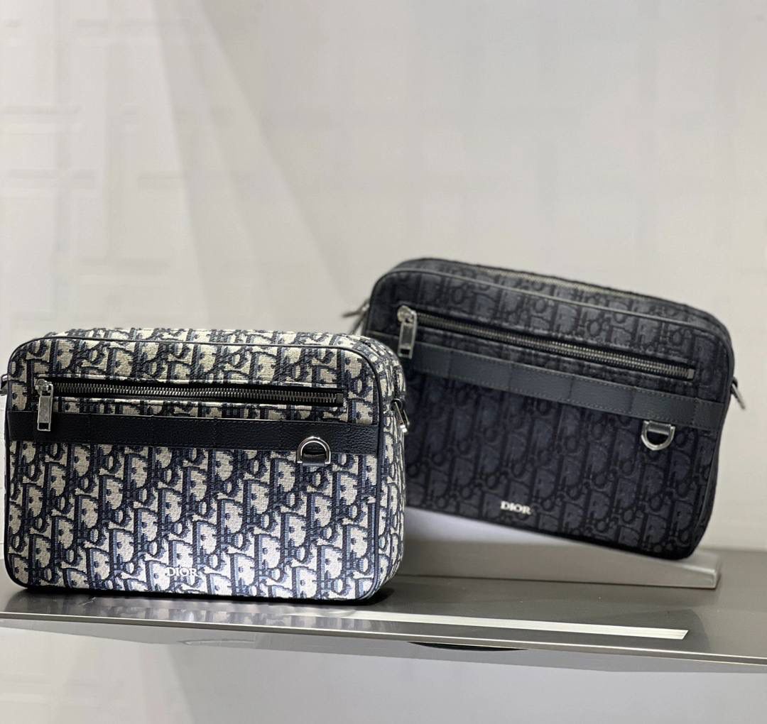 Dior Oblique Jacquard Crossbody Bag for Men