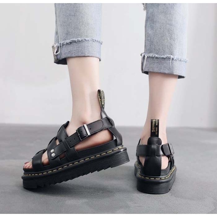 Terry best sale leather sandals