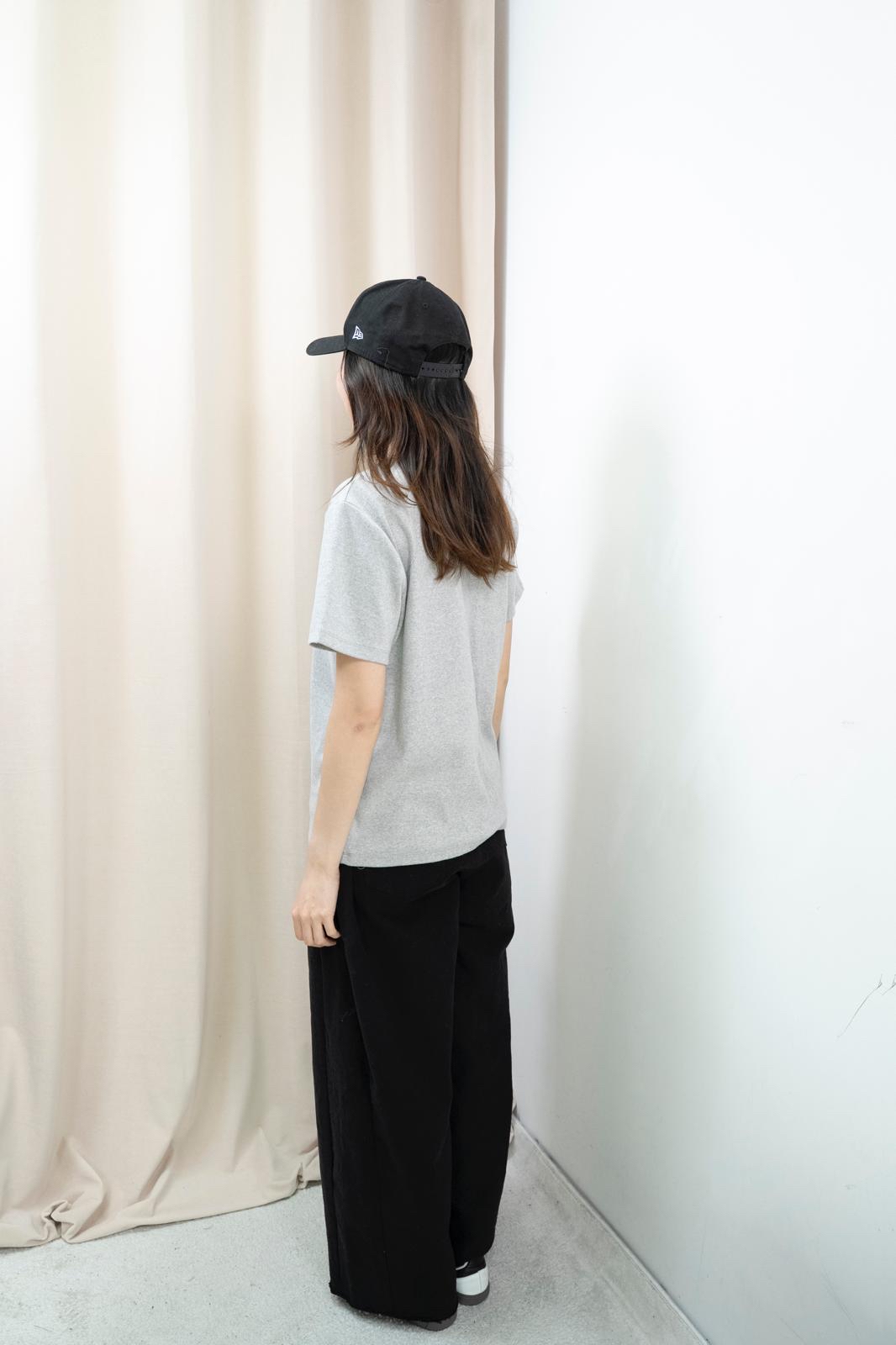 文字舒適棉Tee（灰色）