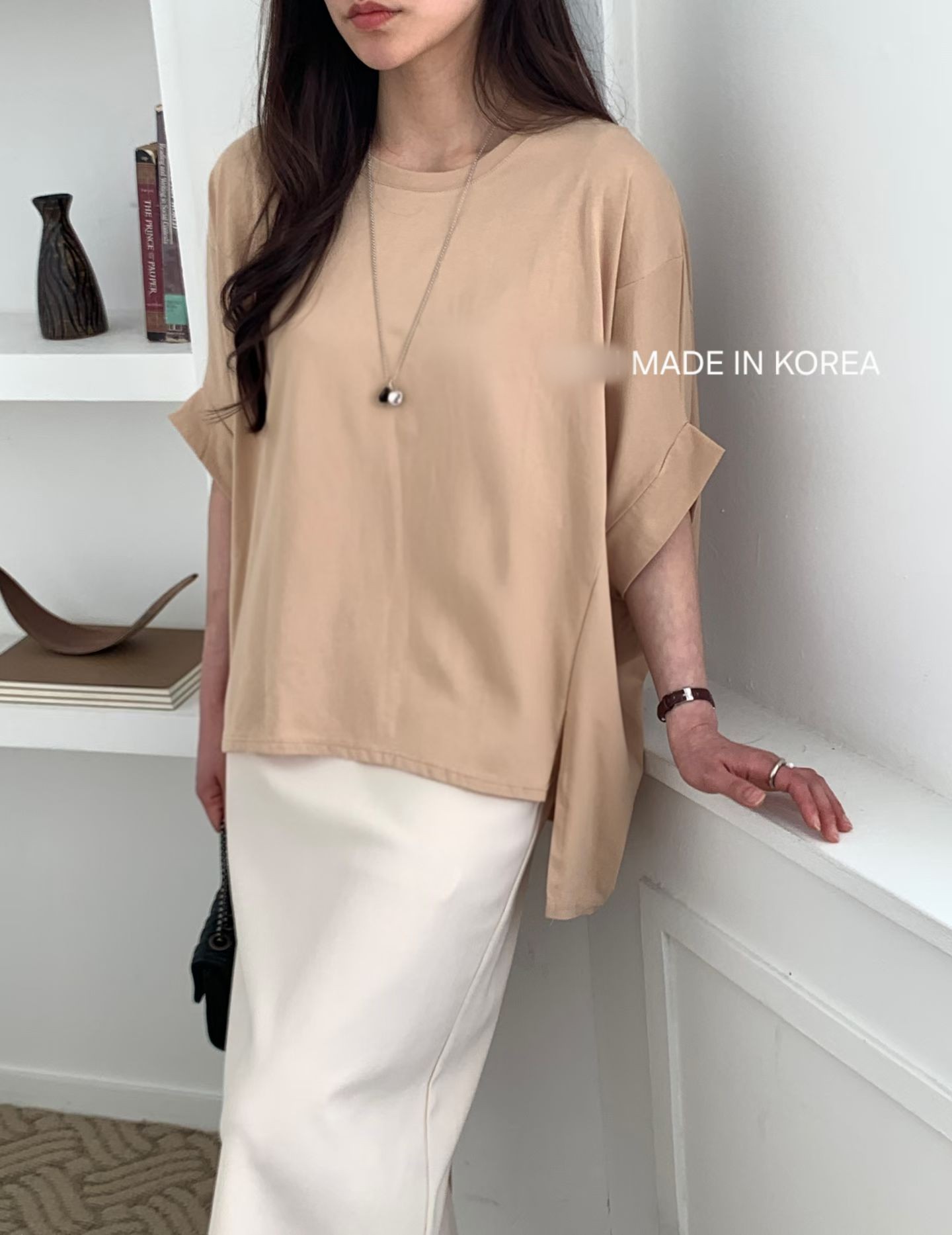 G6257 韓國🇰🇷鬆身淨色top