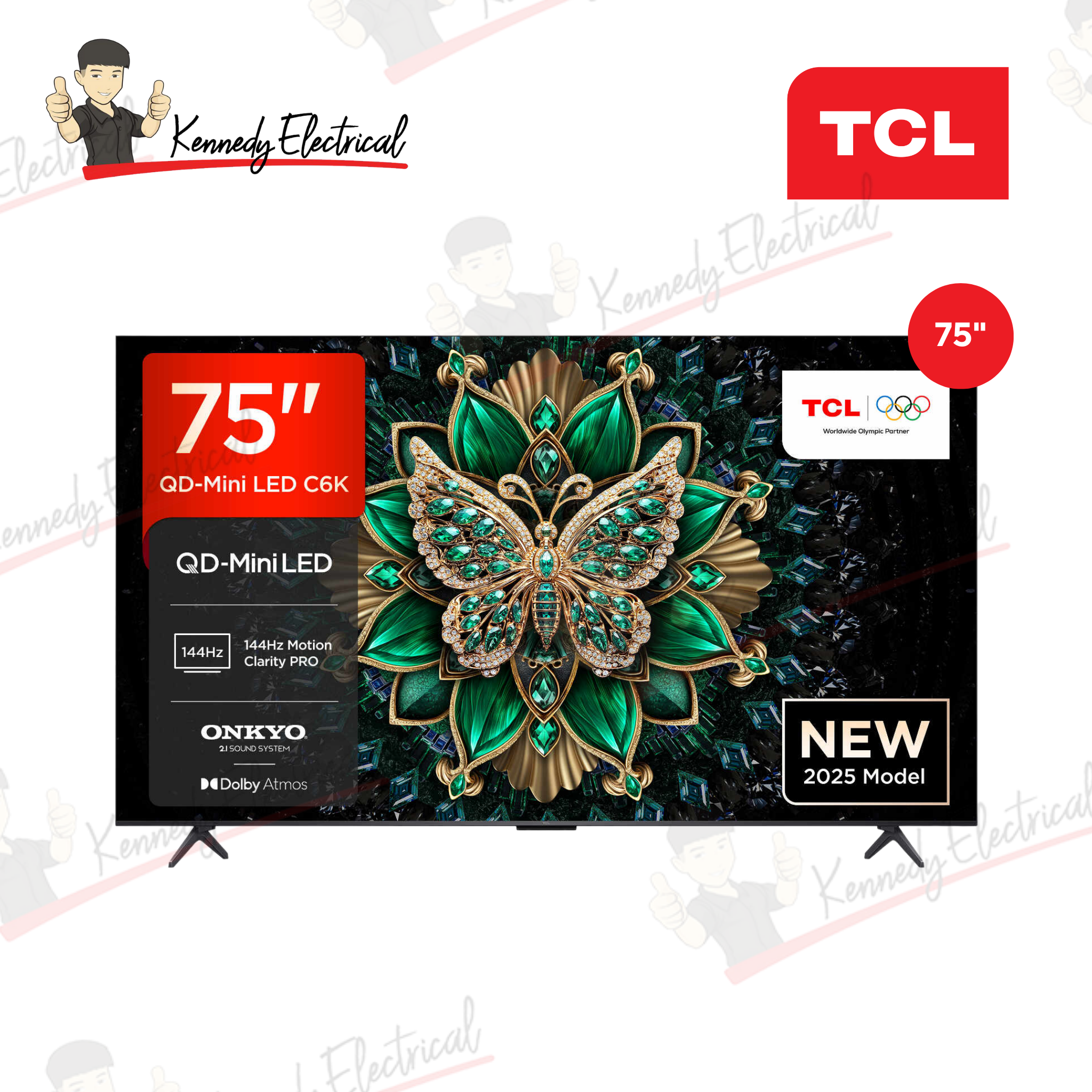 TCL 75" C6K Series QD-Mini LED 4K Google TV (75C6K)