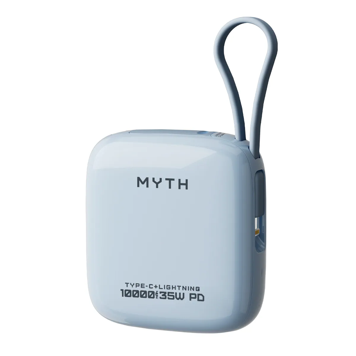 (3C可追溯二維碼)Myth K13A 迷你內置線PD35W 10000mAh 移動電源 K13A-35 (3C traceable QR code) Myth K13A Mini Power Bank with Built-in Cable PD35W 10000mAh K13A-35