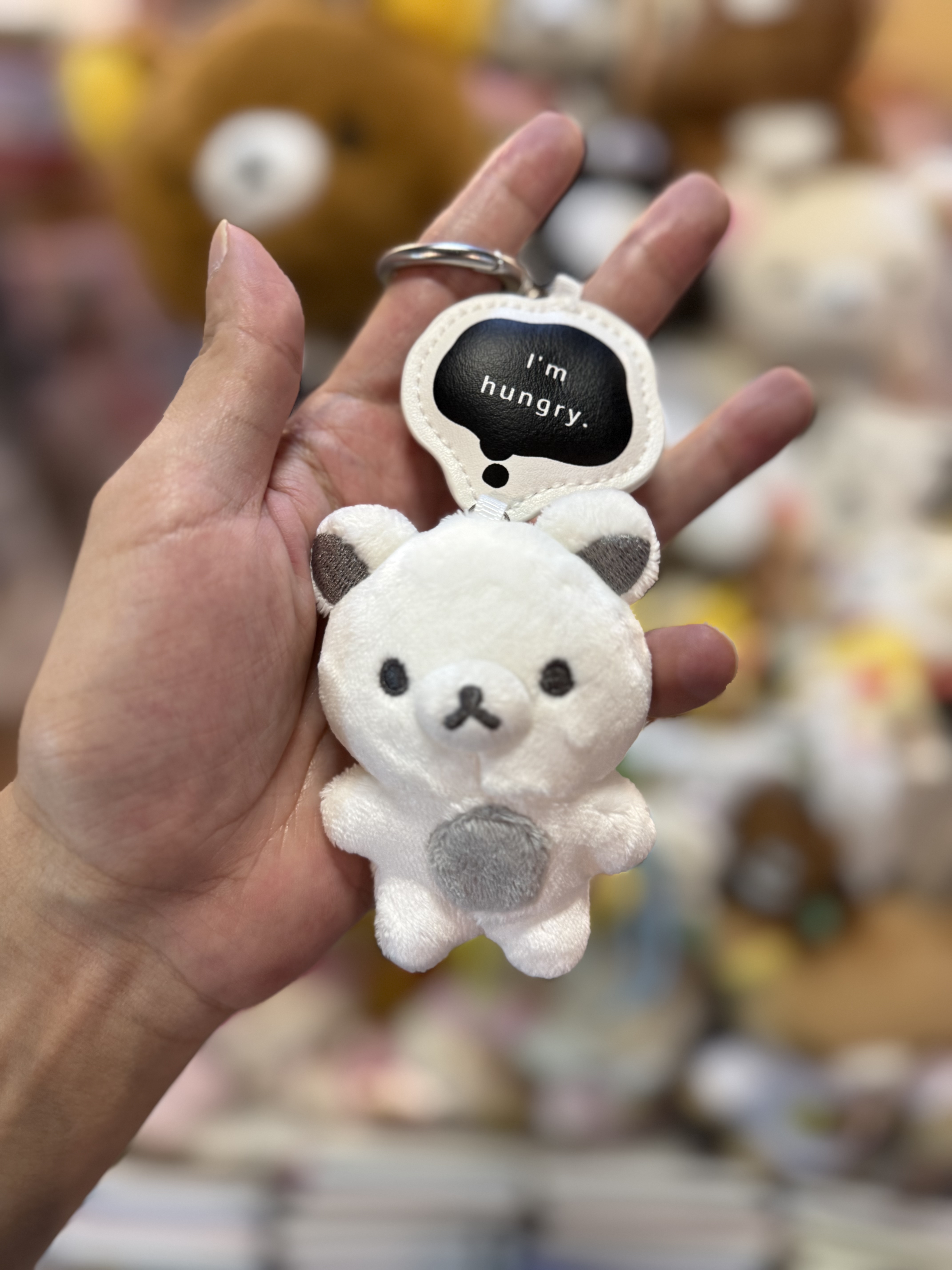 《現貨》全新日本專店限定黑白系列Rilakkuma 掛飾