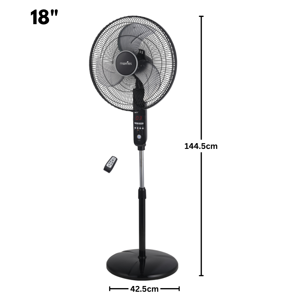 Morries BLDC Remote Stand Fan MS-8818DCSFR URu