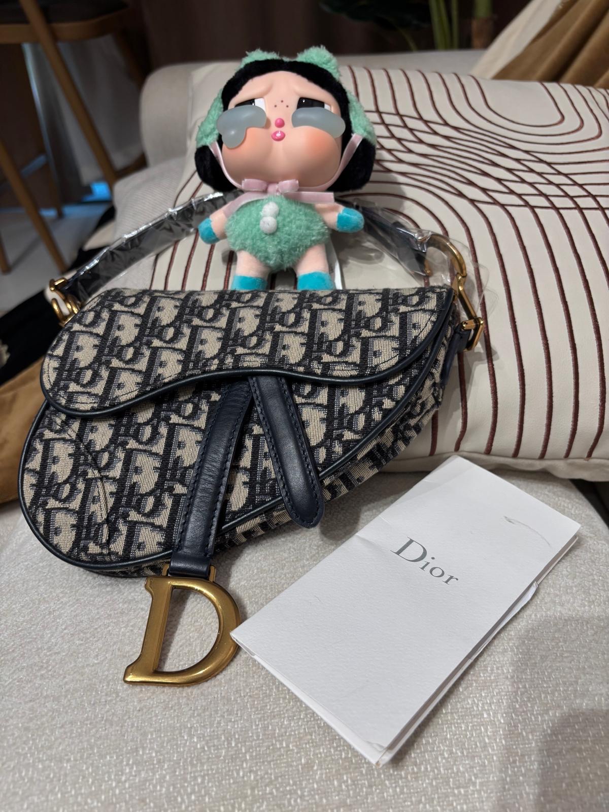 Dior saddle mini Shoulder bag 100%Authentic,95%new ✅收據✅ certificate ✅dust bag