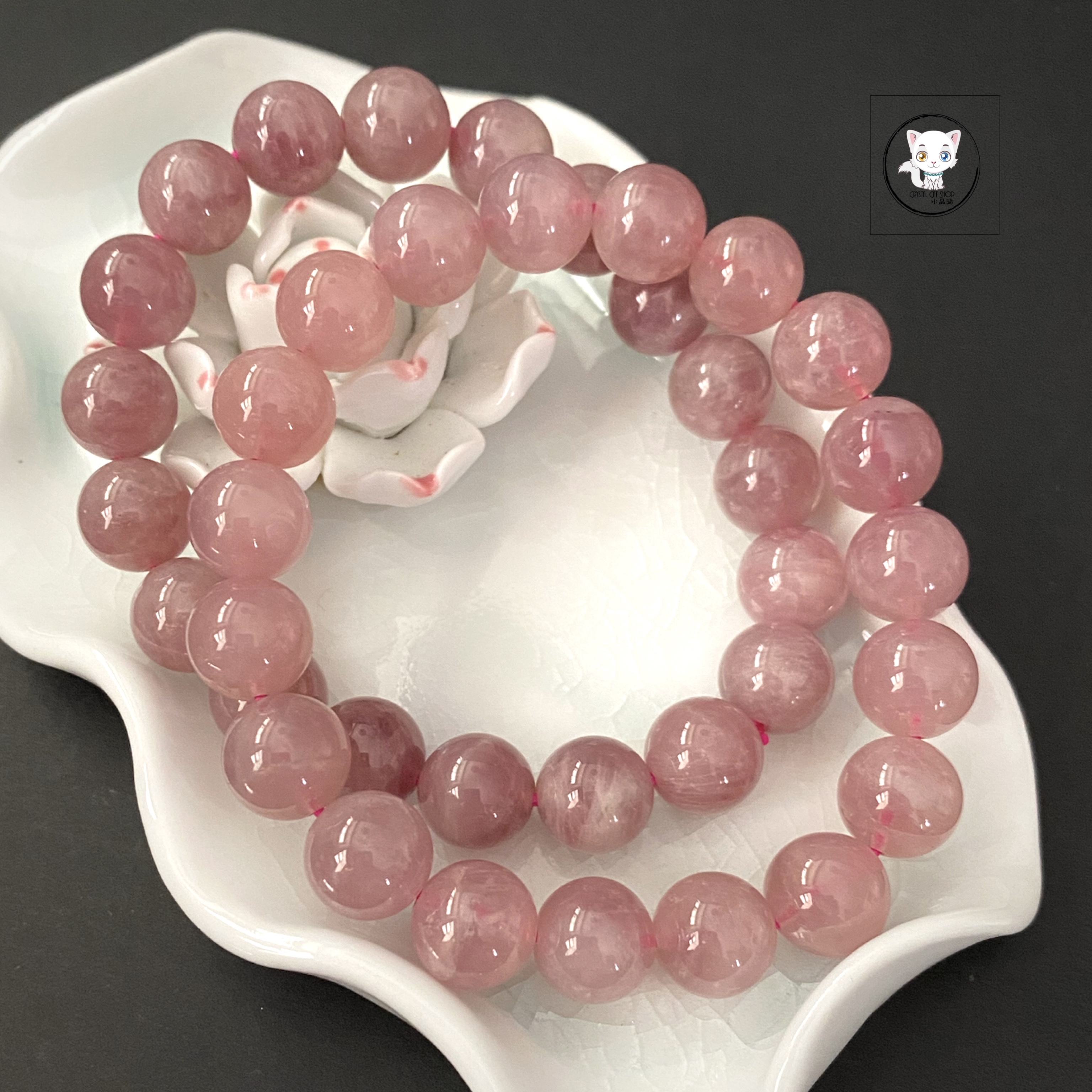 天然紫馬粉晶手鏈 10.5mm