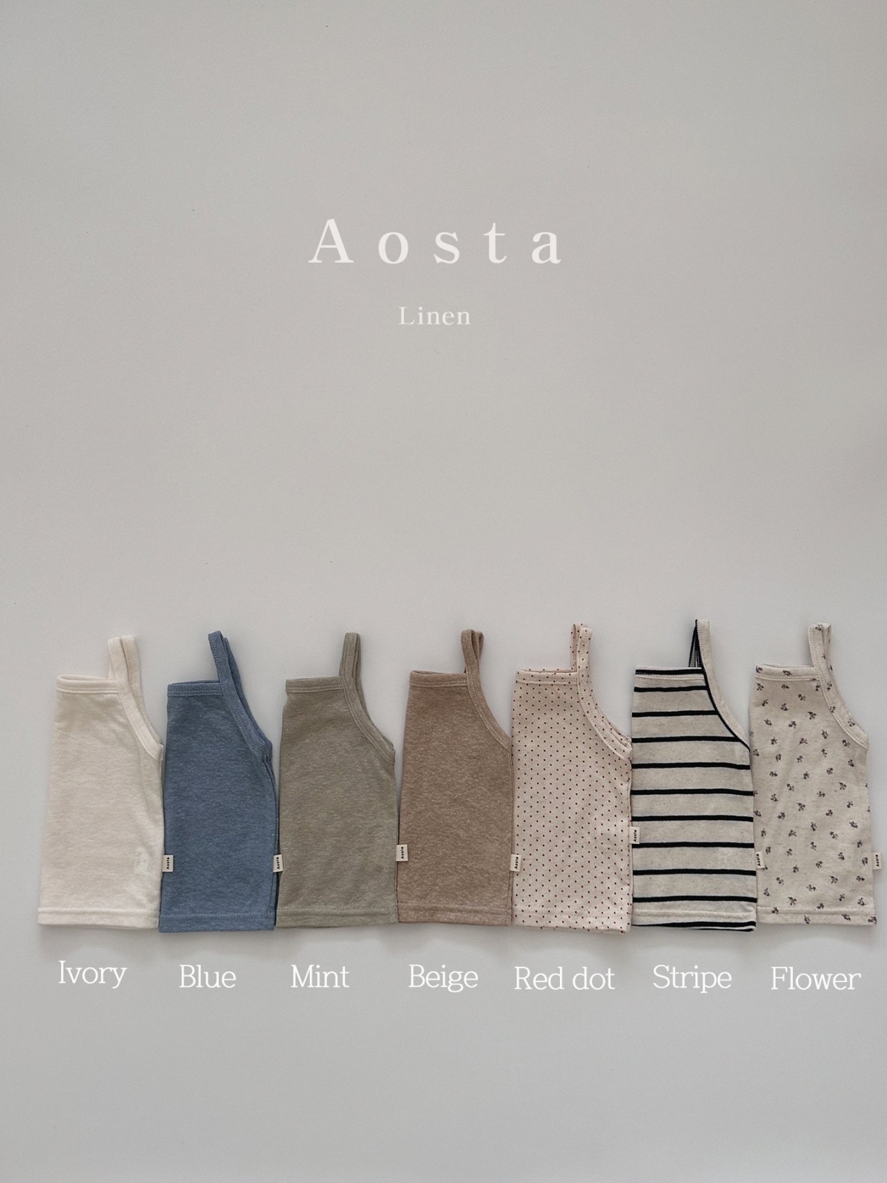 Aosta | LINEN VEST(Mint M 70-80)