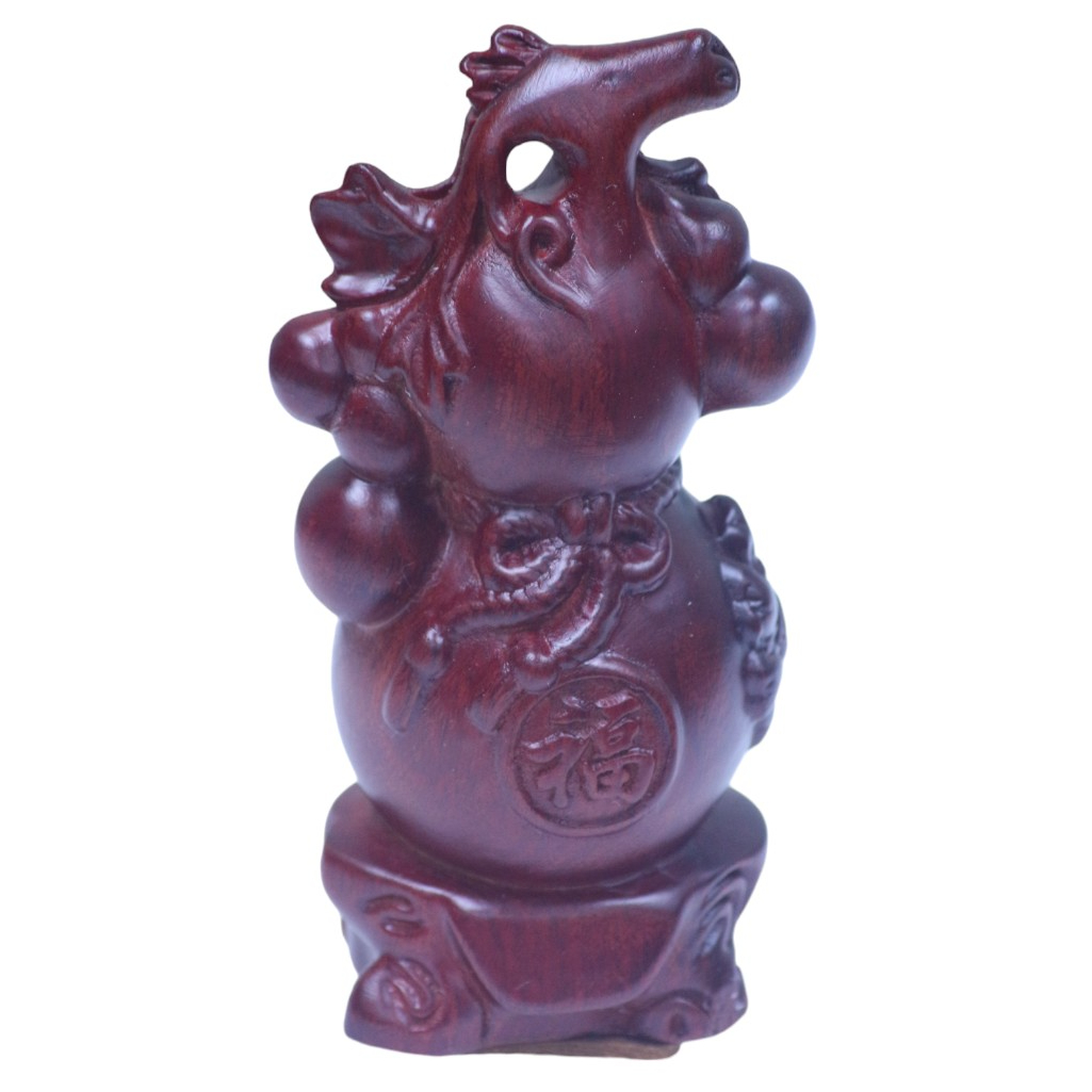福祿平安 圓雕葫蘆 