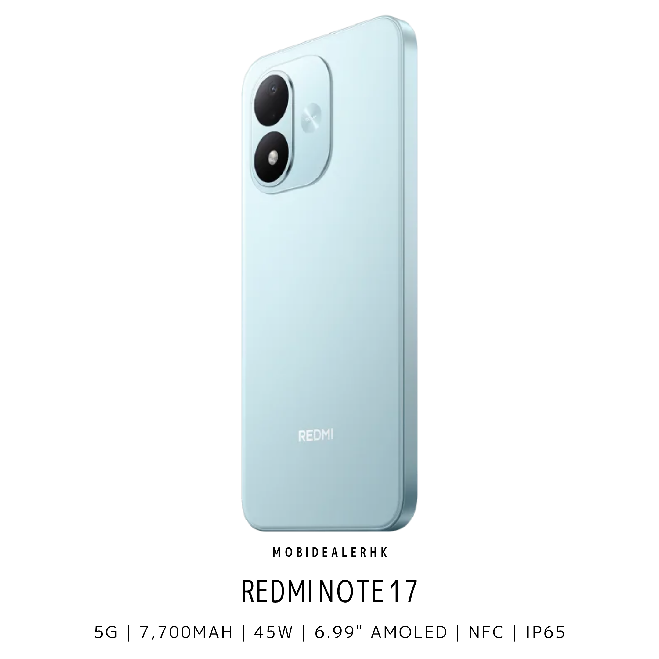 Redmi Note 17 | 紅米 Note 17 | 5G | 智能手機 | 7700mAh大電量 | 45W快充 | 6.99"FHD+ AMOLED | IP65防水