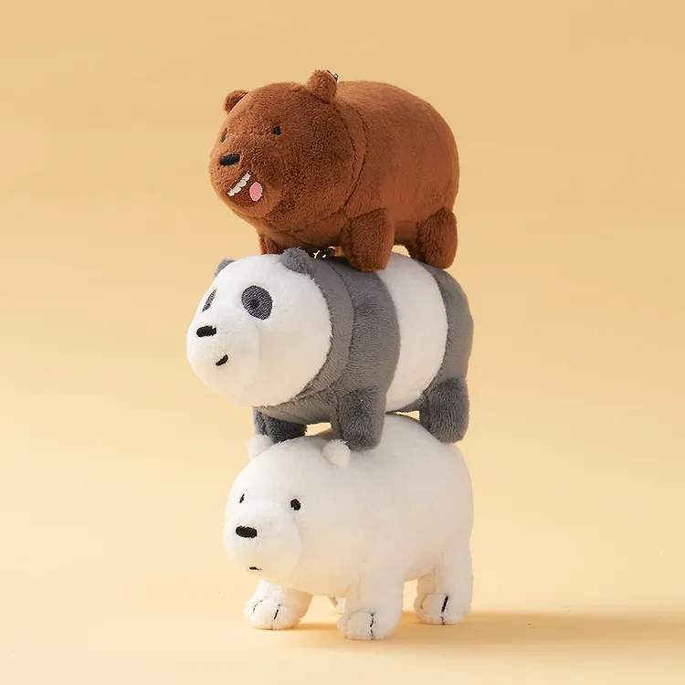 [We BARE BEARS] Bear Doll Keyring (3種)
