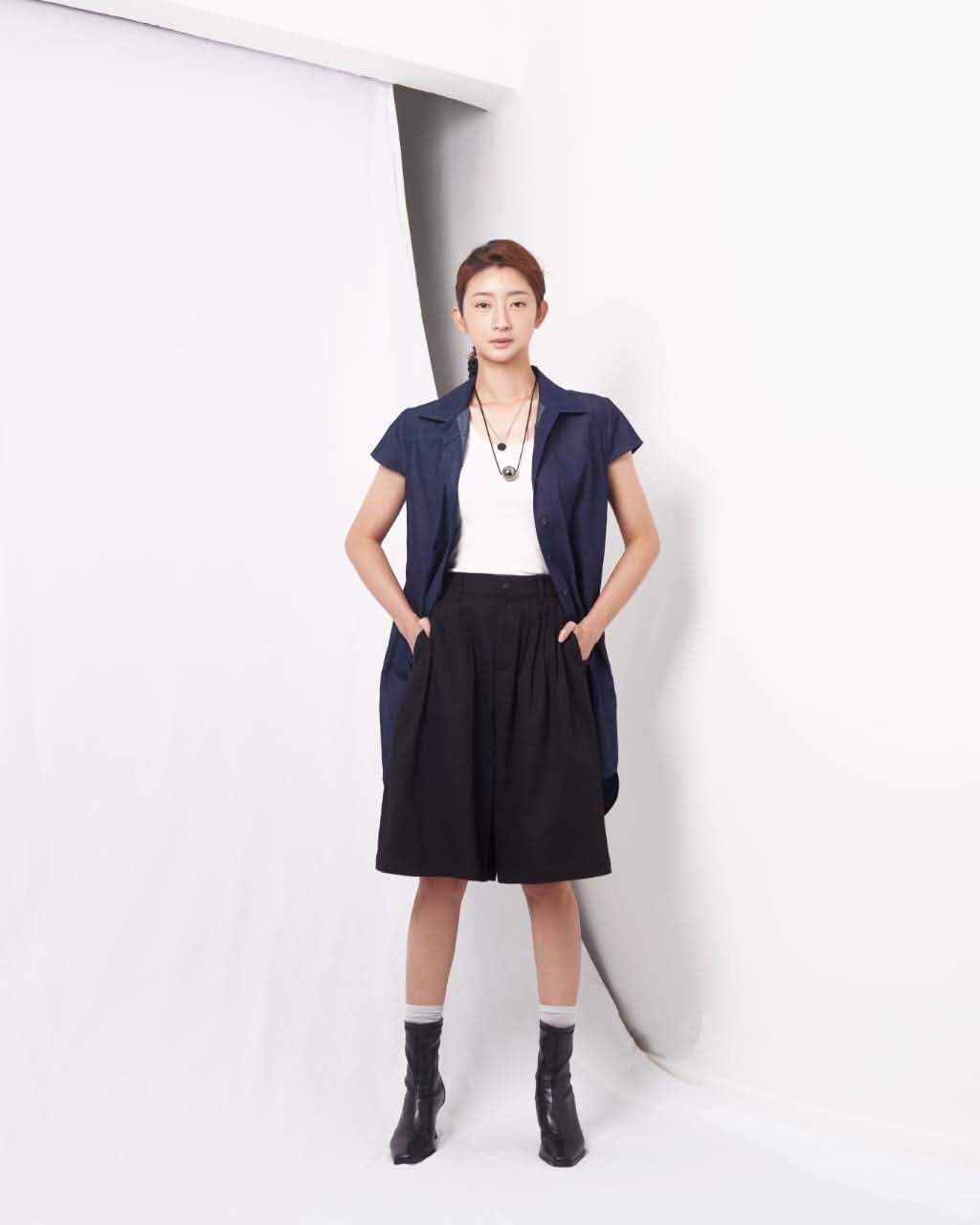VIL-SP886031 A-LINE BERMUDA SHORT