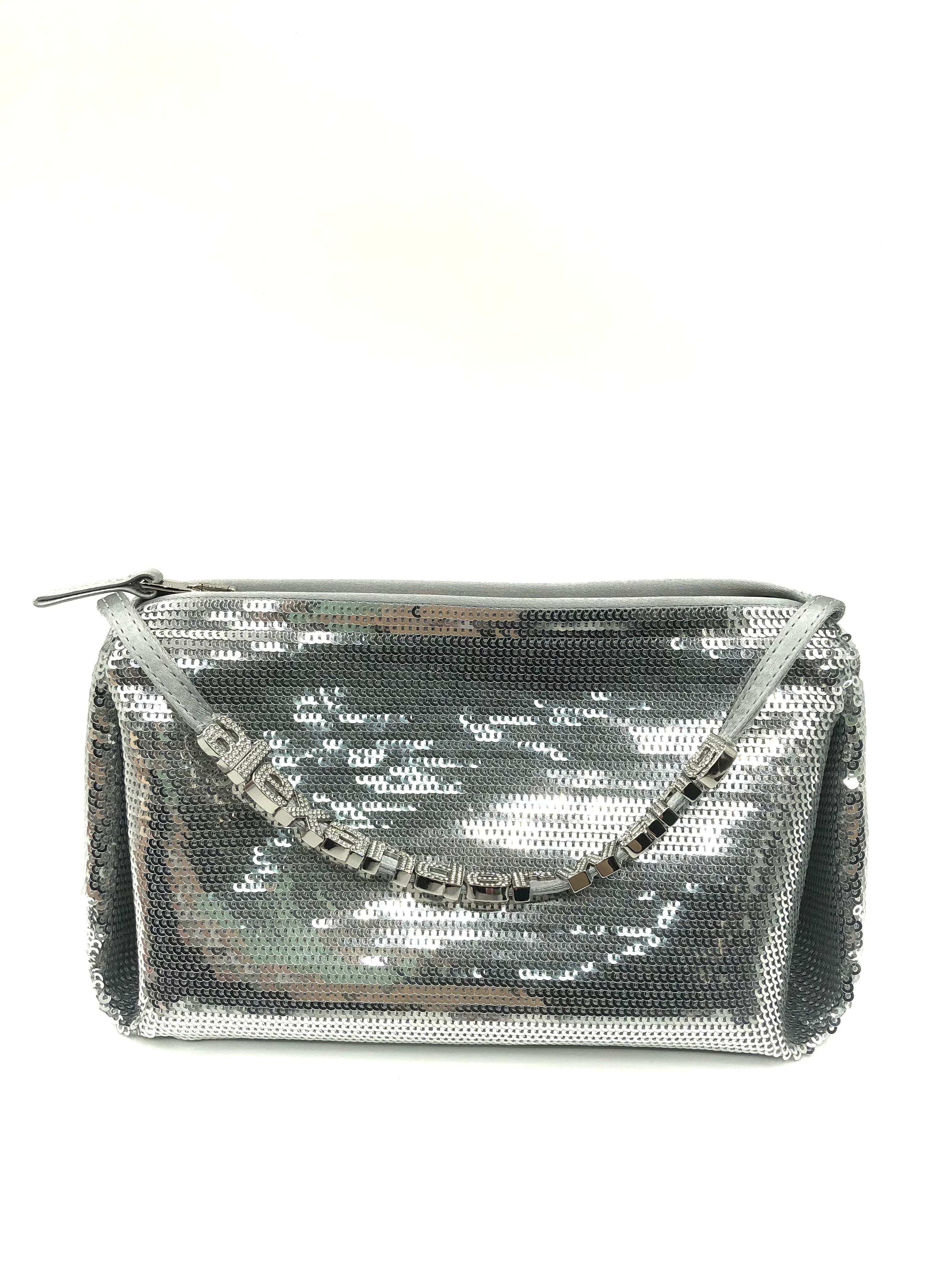 Pre-owned Alexander Wang Micro Marquess Crystal Bag in Silver