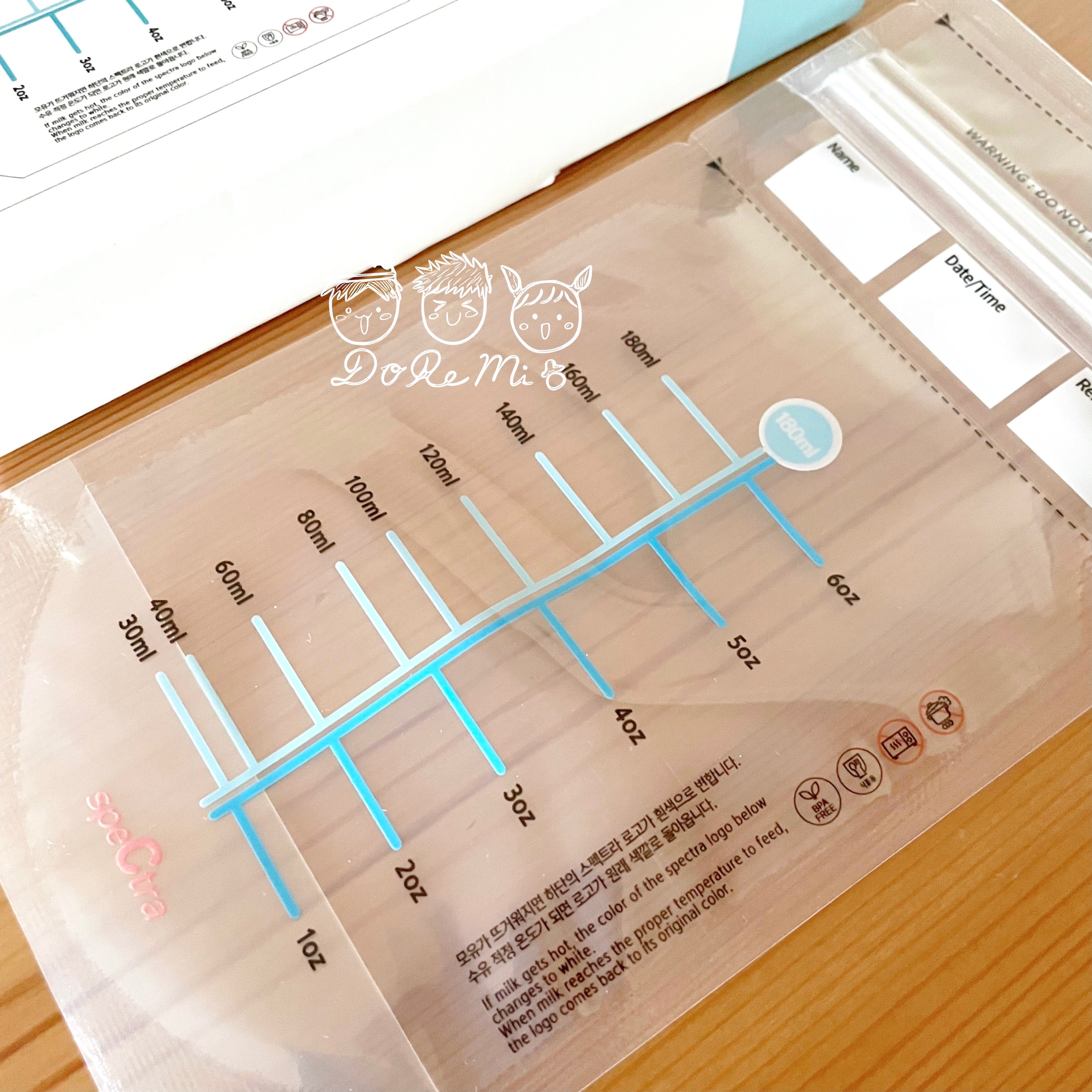 韓國 Spectra Clean 無菌溫測儲奶袋