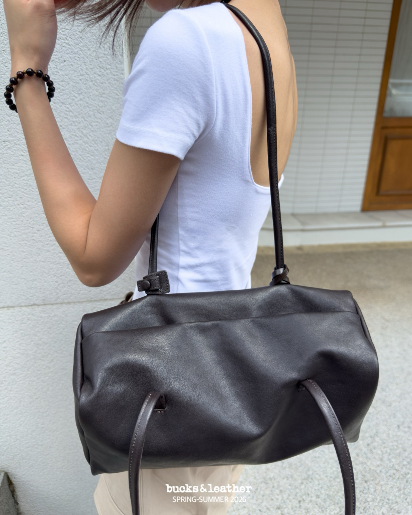 【26SS 】預訂_Brick Shoulder Bag By Bucks & leather