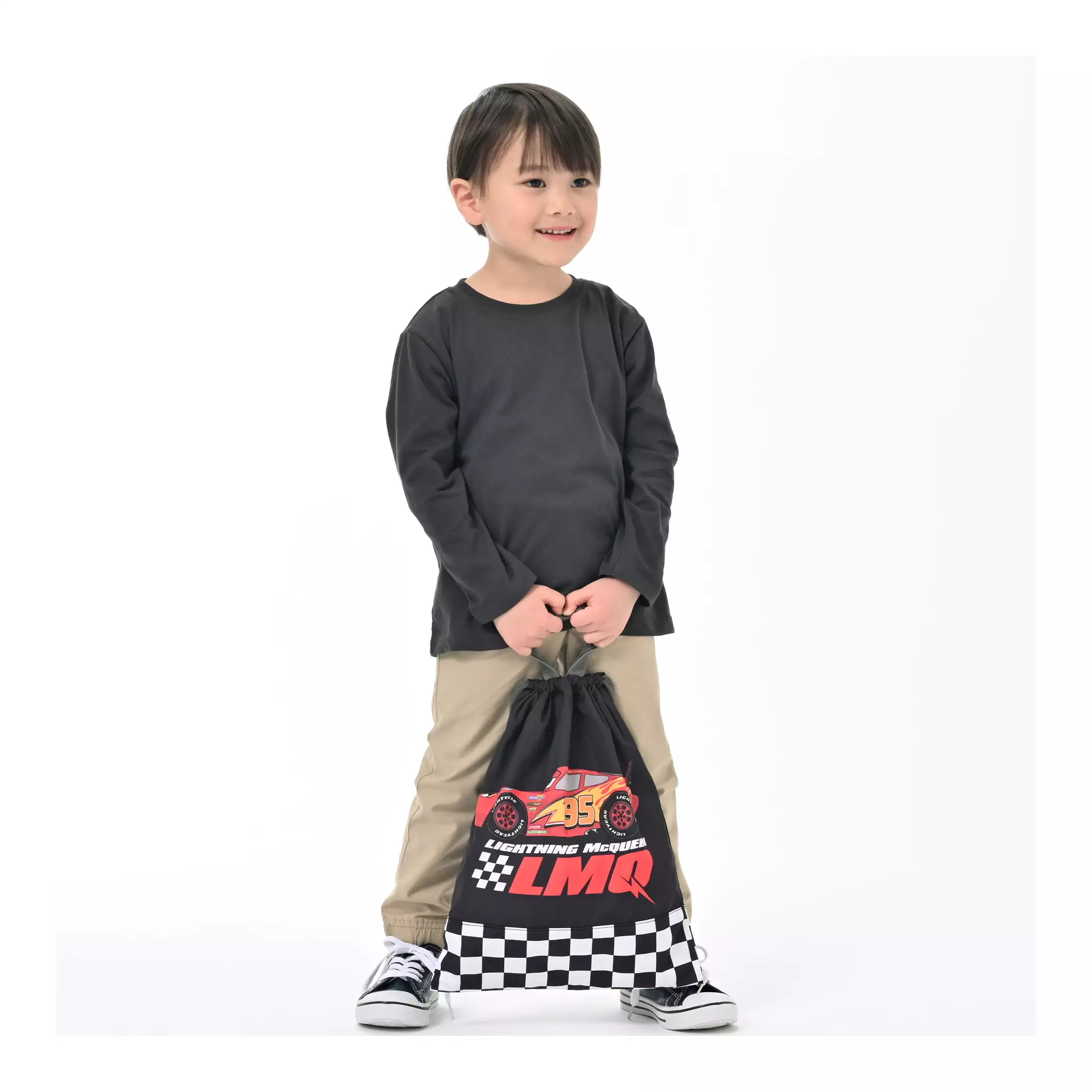 🎀【預訂】 Disney Back to School Lightning McQueen 抽繩袋 L