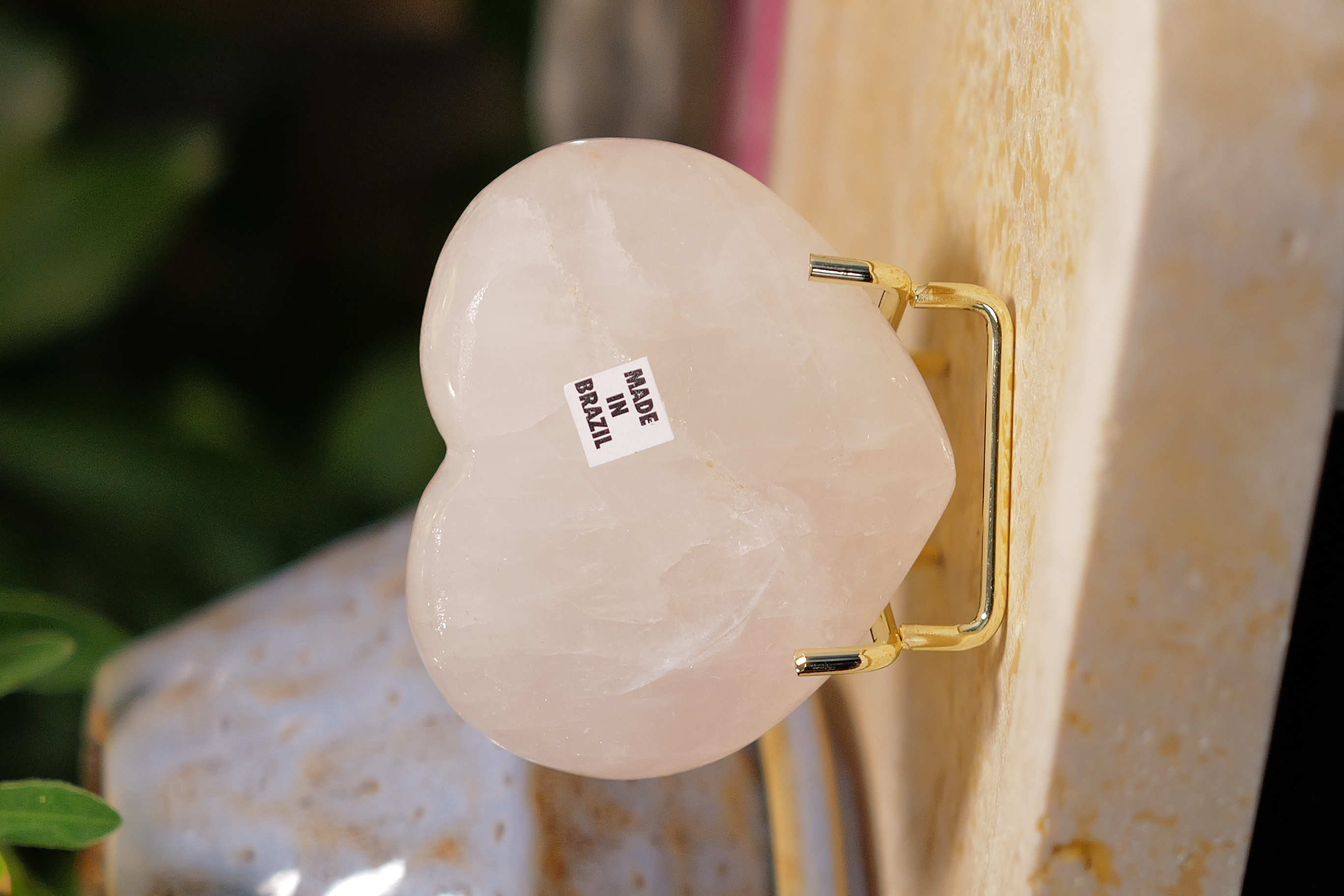 ༒7.2cm 粉水晶愛心༒   RQ.6846H3TG1mn-RA2*1MT