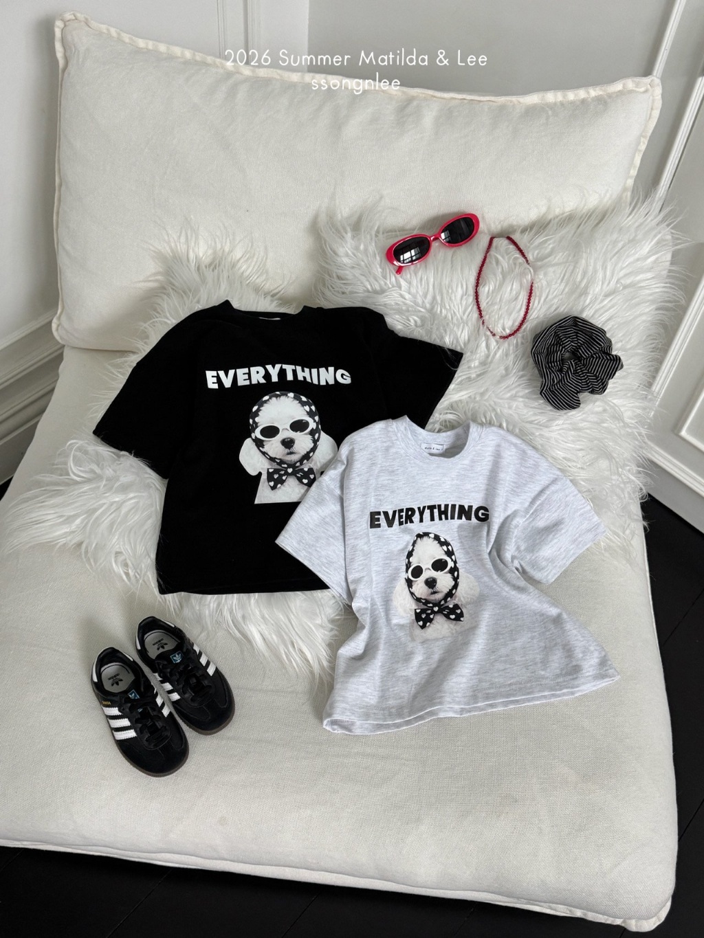 【預訂】 韓國直送 南大門童裝 Matilda & Lee - 小狗圖案上衣