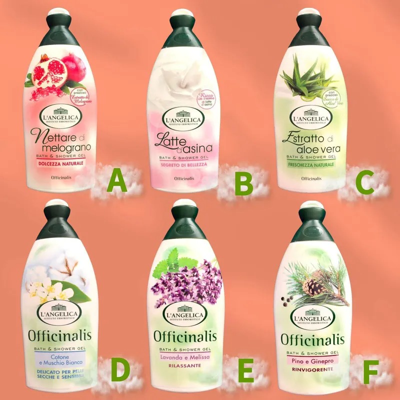 $55支 ;  2支起$45支  .意大利🇮🇹 L’Angelica Officinalis療癒香薰沐浴露系列，500ml