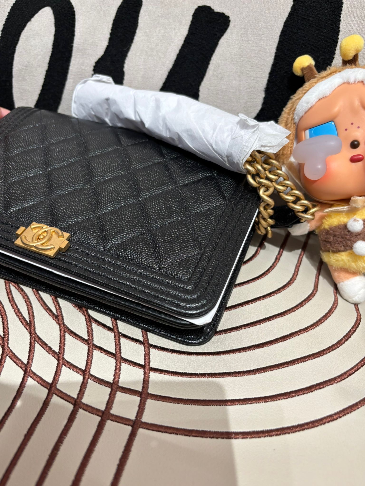 全新 Chanel boy Chanel wallet on chain 100%Authentic ,全新未使用品 ✅專門店收據✅晶片✅dust bag✅box 