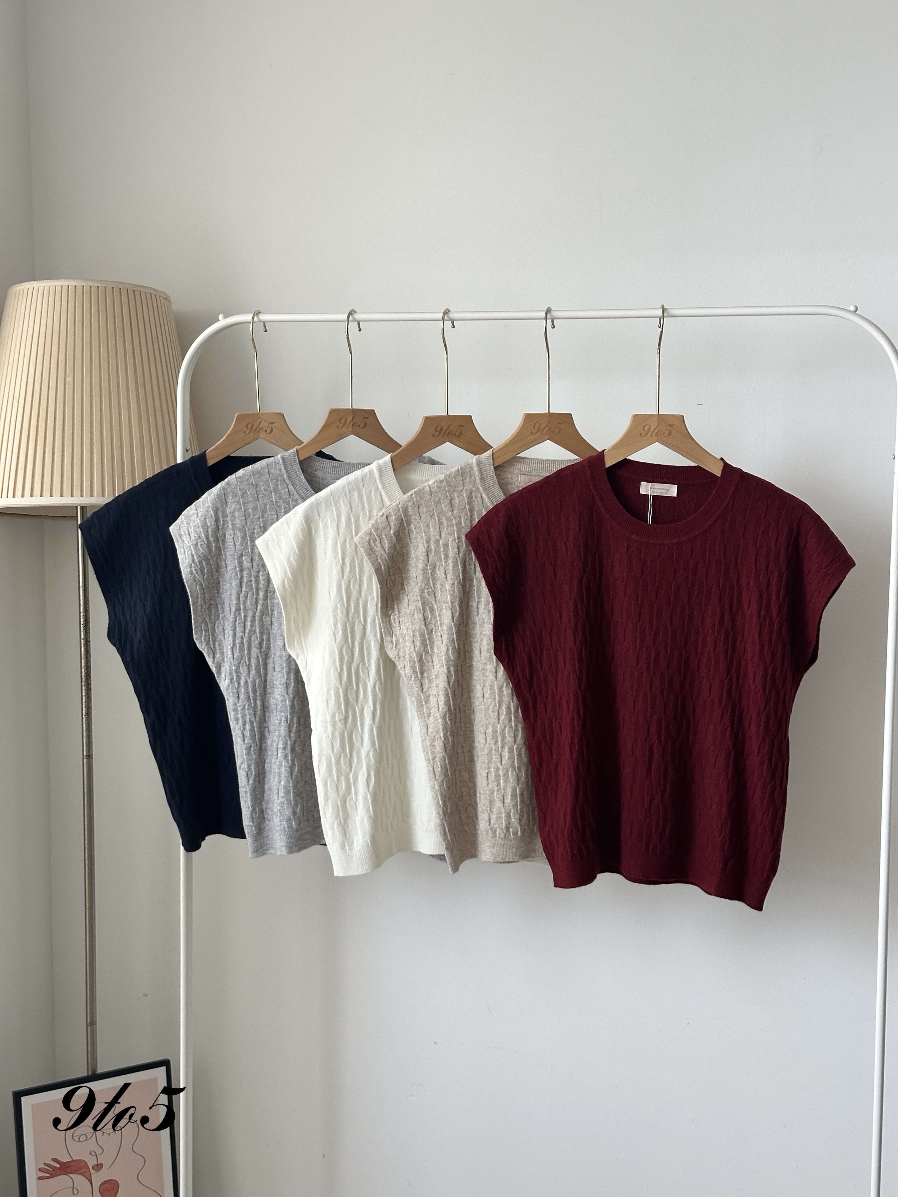 T4076 Cape Sleeve Knit Top - 5 Colors 