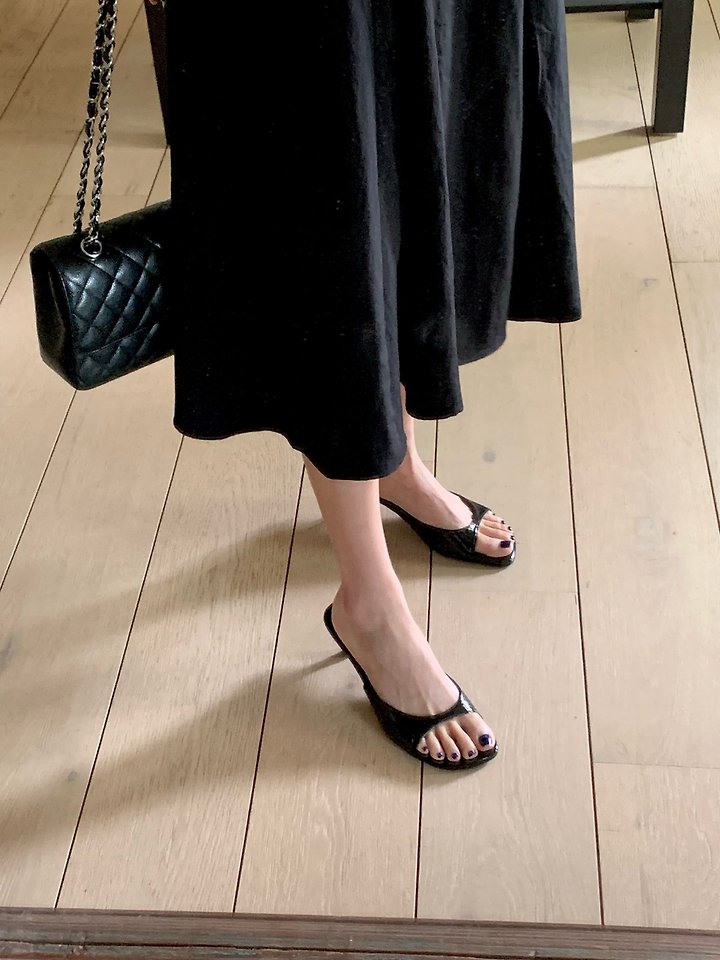 Open-toe Kitten Heels (3 colors)