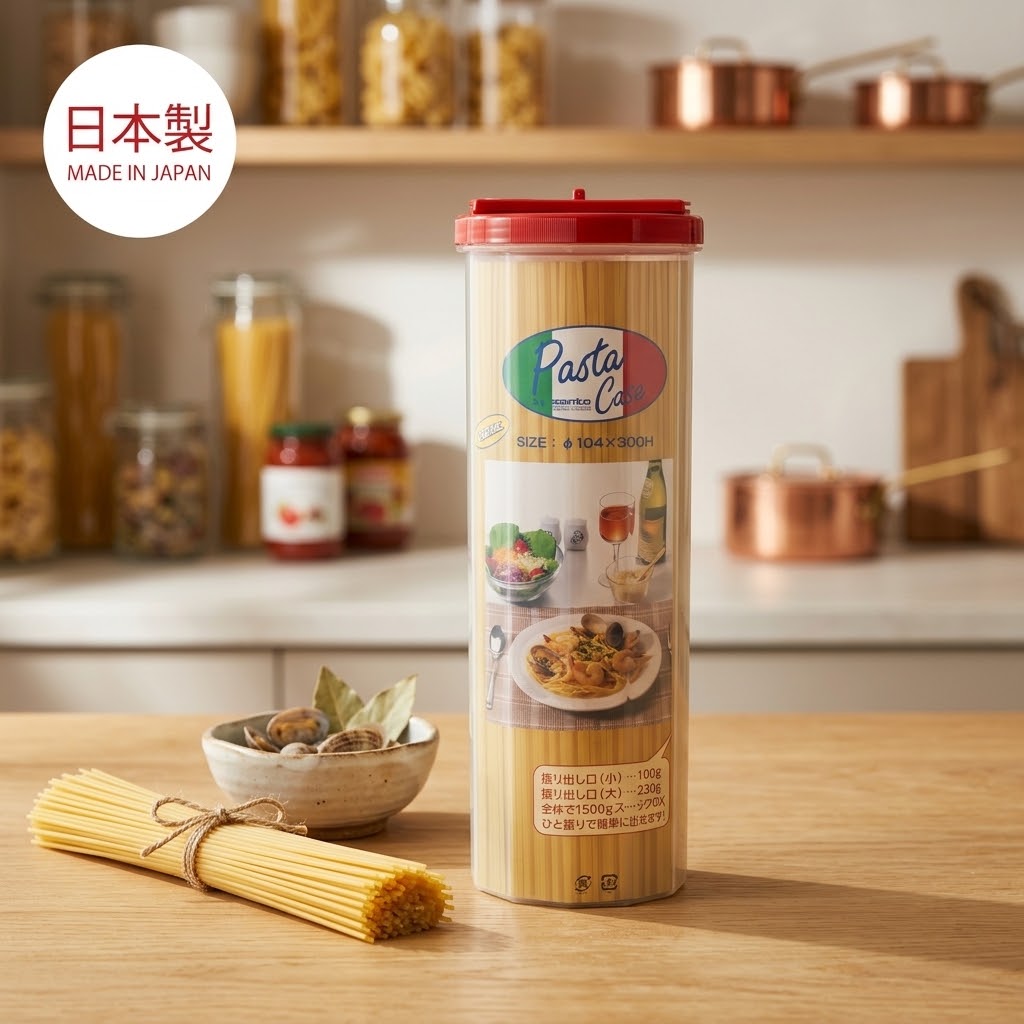 🔥🔥【日本製《SANKO PLASTIC》雙大口計量意粉儲存盒】