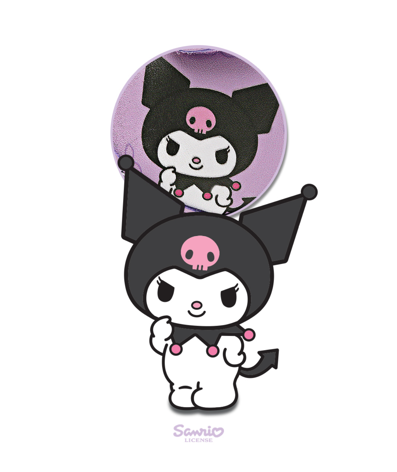 🇰🇷預訂 韓國直送🇰🇷Sanrio Kuromi人物印花魔術貼LED閃燈波鞋