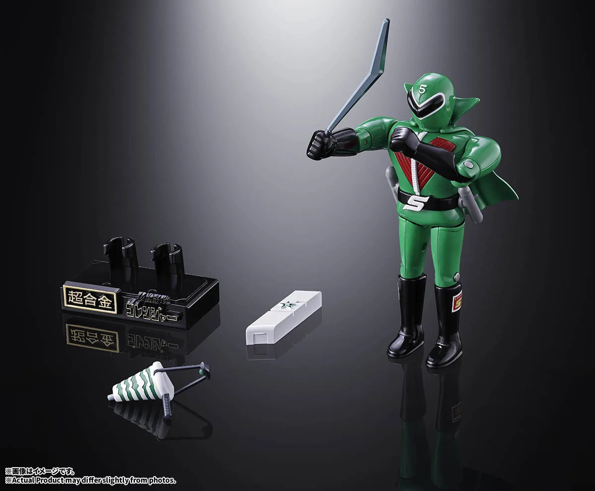 (預訂訂金 $500) (總價 $1584) Bandai 超合金 秘密戰隊五連者 五勇士 (行版) Chogokin Himitsu Sentai Gorenger