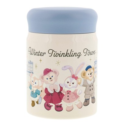 東京迪士尼樂園限定 Duffy & Friends Winter Twinkling Town系列雙層真空保溫湯壺 320ml