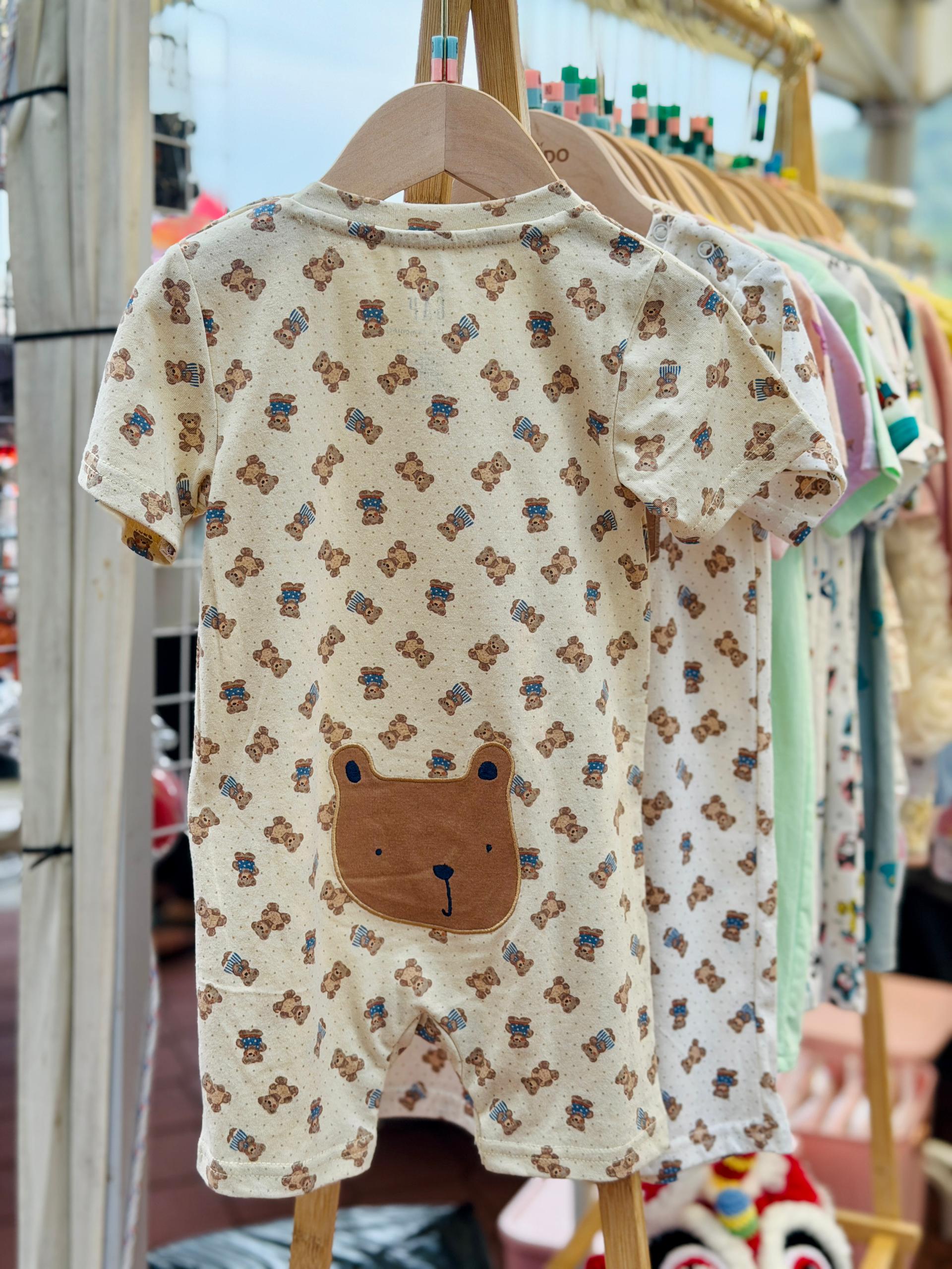 Baby Bear Print Romper - Adorable One-Piece Outfit