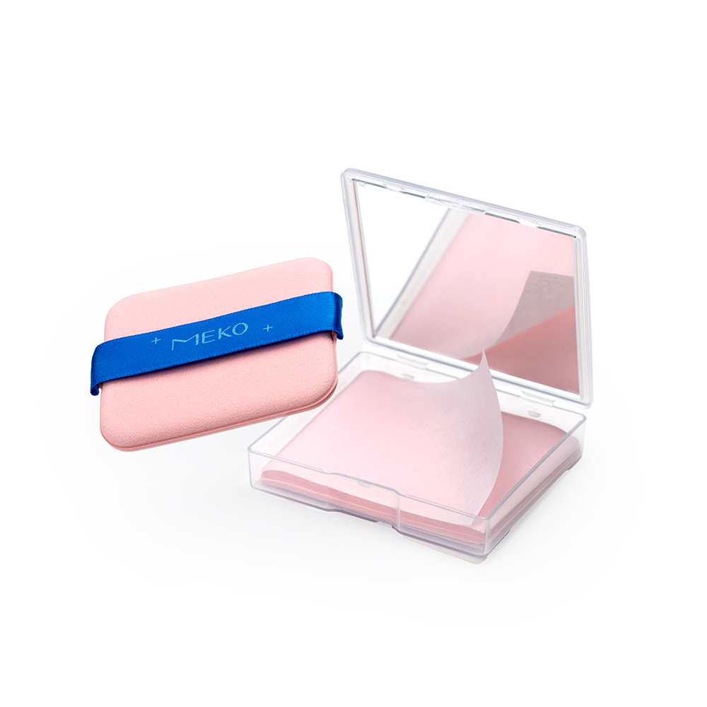 【台灣】MEKO 柔霧粉嫩補妝腮紅吸油紙（100入）