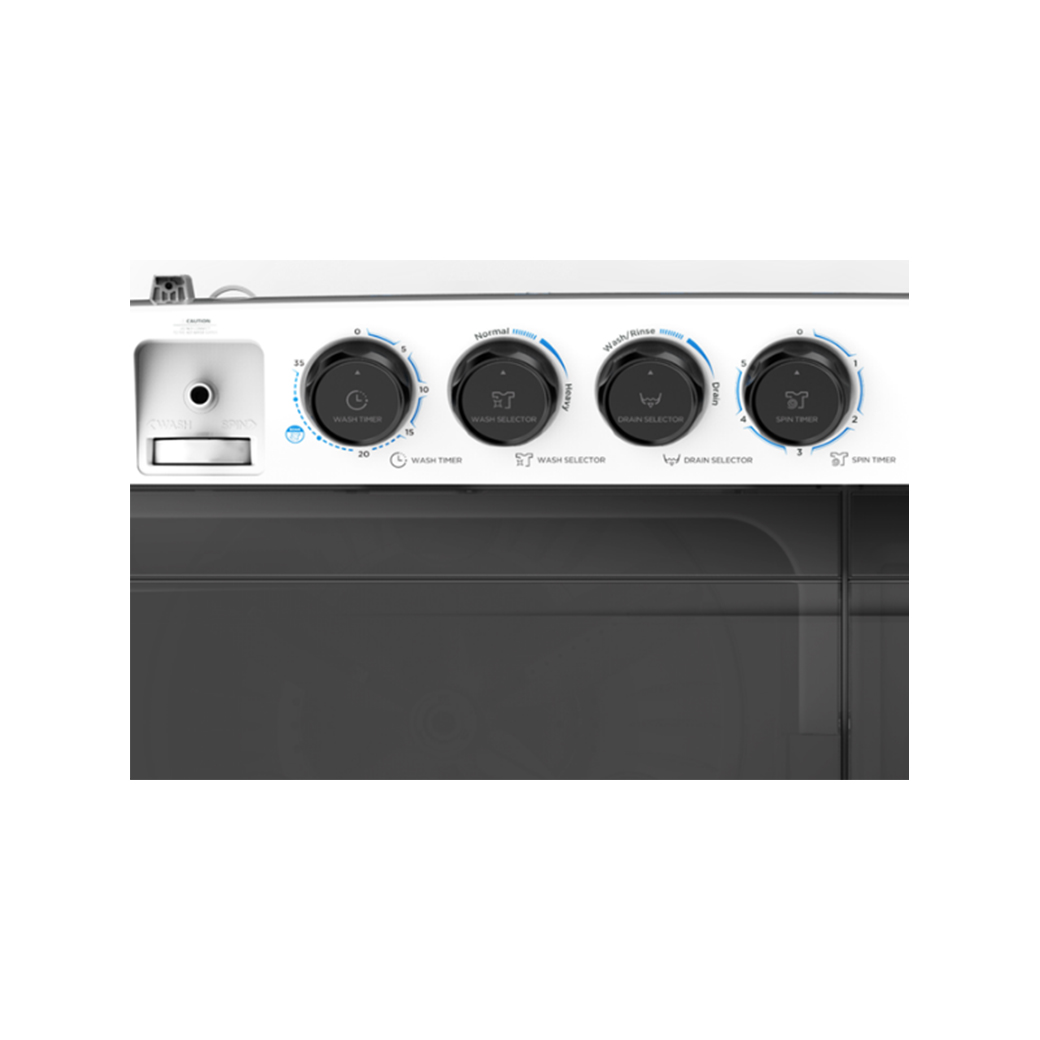 Midea 12kg White Twin-Tub Washing Machine (MT100W120)