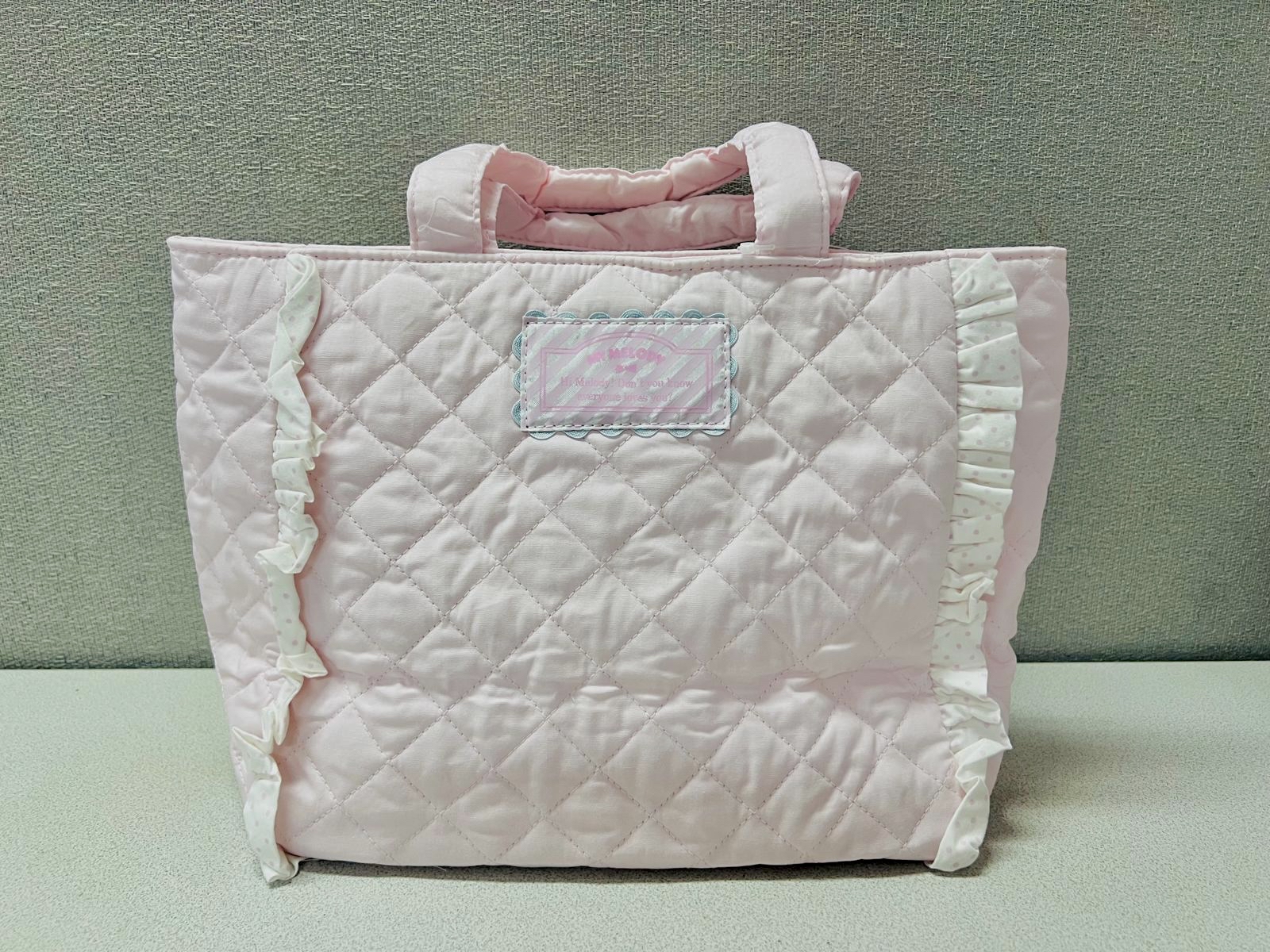 🎌日本直送🎌 Melody 刺繡格仔立體頭形手挽袋