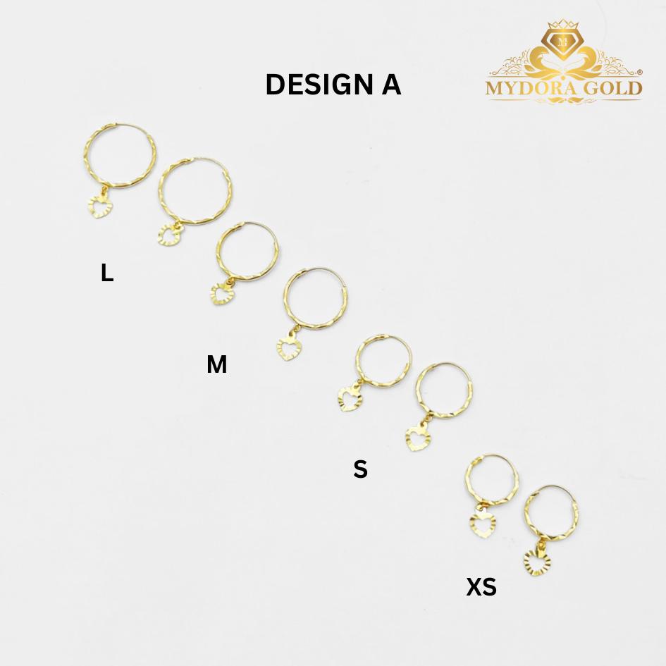 MYDORA Subang Bulat Gantung Series | EMAS 916/22K