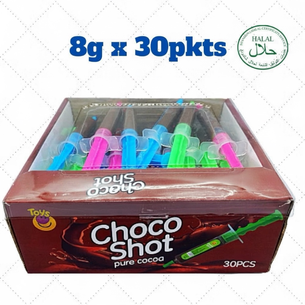 Choco Shot pure cocoa chocolate 30pcs (halal)