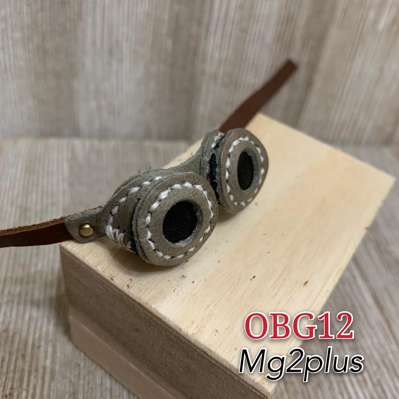 【MG2Plus】Ob11/nendoroid doll 真皮手作蒸汽朋克風格 Handmade leather steampunk eye mask 