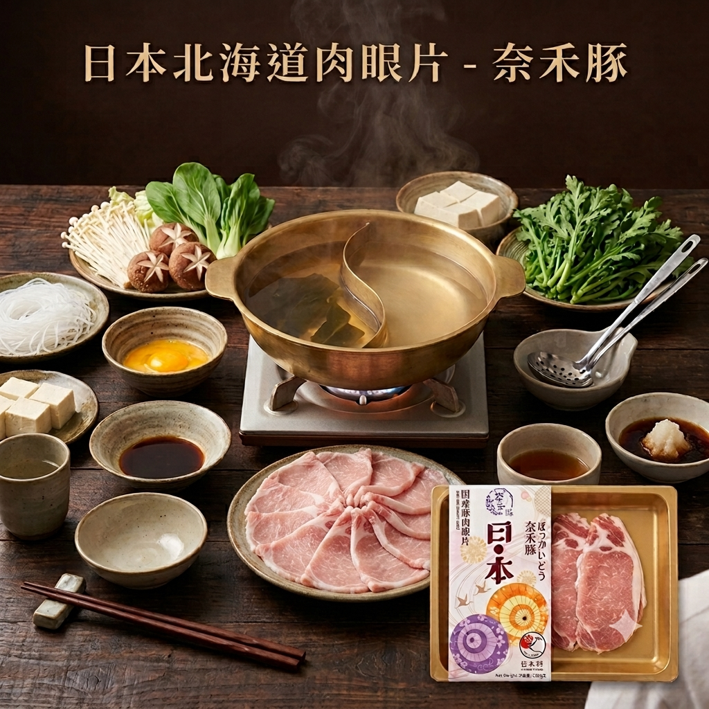 北海道 ▪︎奈禾豚 ▪︎ 豚肉眼片 [ 200g ] 無激素/天然無添加